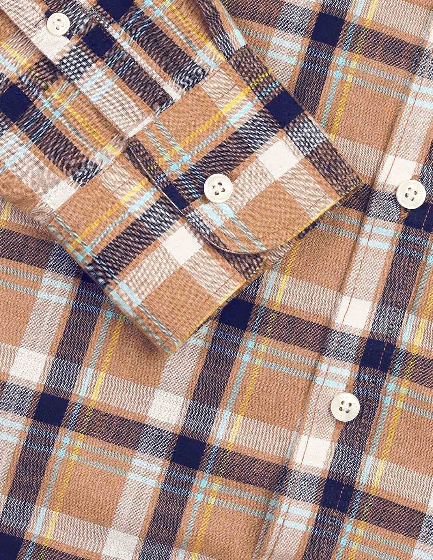 Regular Fit Plaid Checked Shirt Rust - U.S. POLO ASSN. | Large