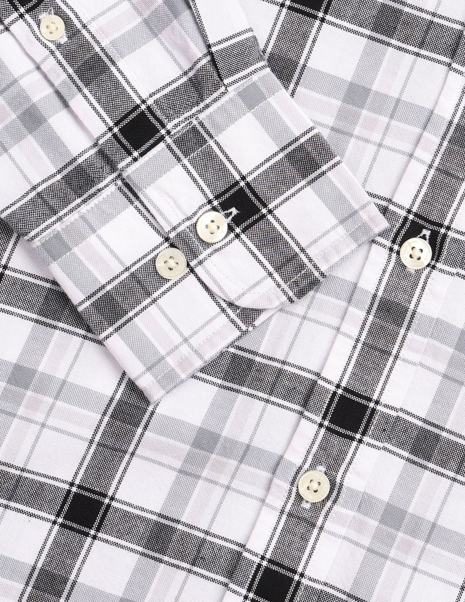 Plaid Checked Tailored Fit Shirt Black - U.S. Polo Assn. India | Large