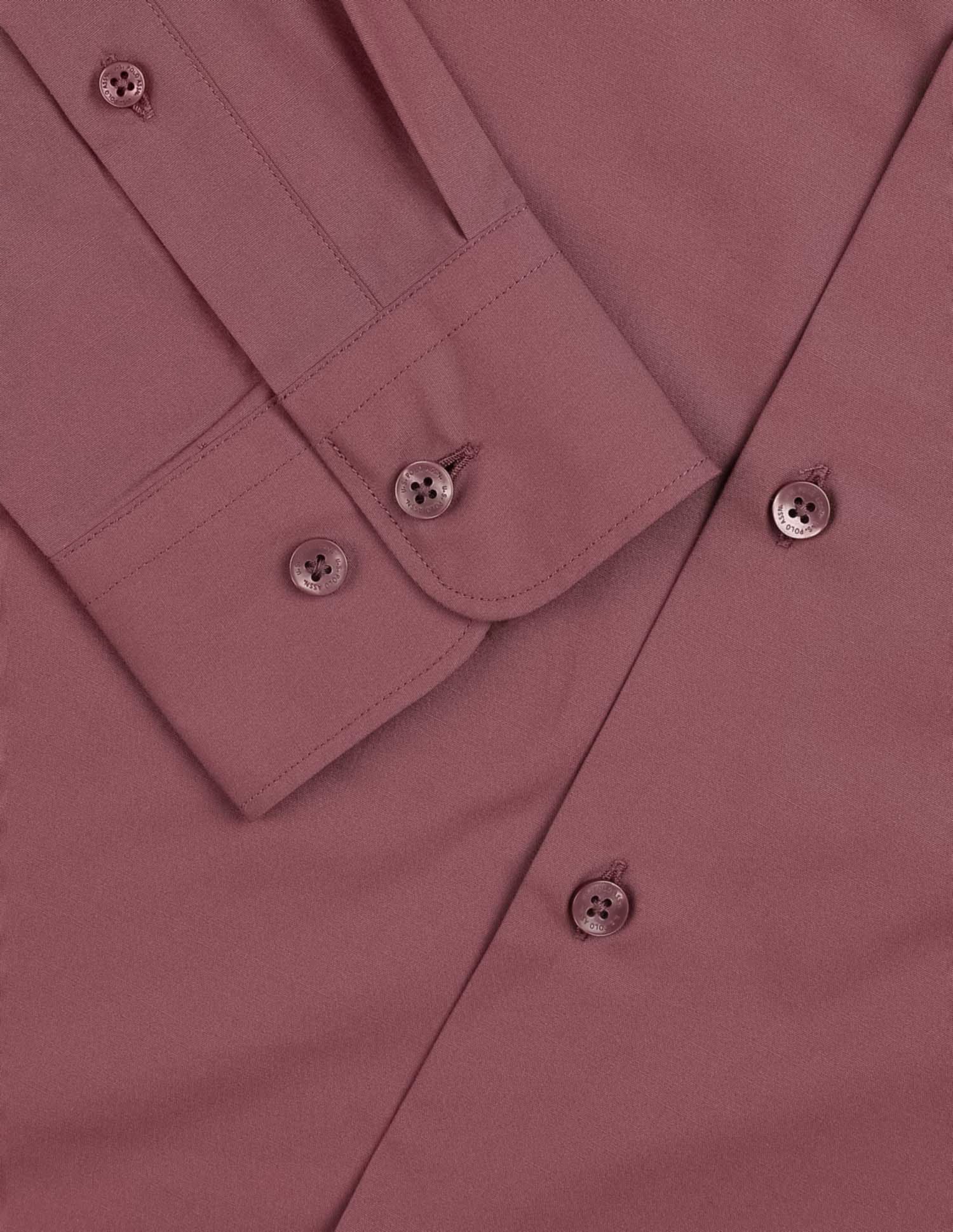 Solid Tailored Fit Shirt Dusty Pink - U.S. Polo Assn. India | Large
