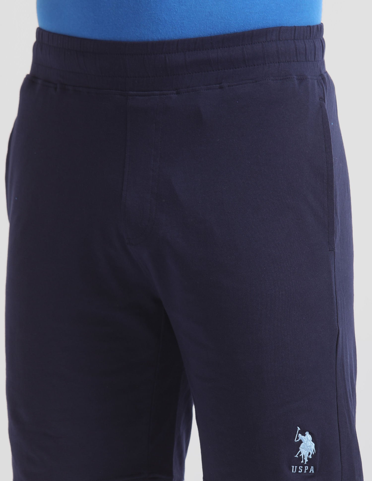 Cotton Stretch OES01 Lounge Shorts - Pack Of 1 Navy - U.S. POLO ASSN. | Large