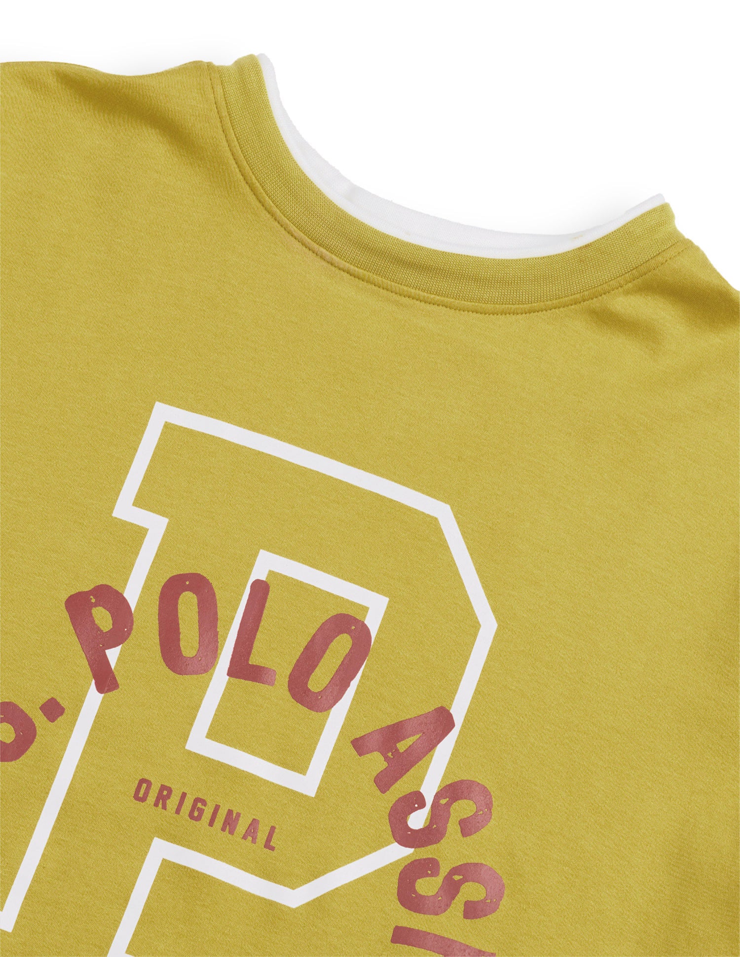 Shrunken Regular Fit T-Shirt Mustard - U.S. Polo Assn. India | Large