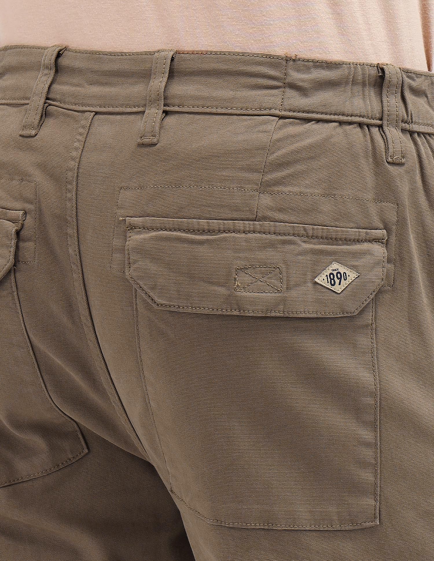 Straight Fit Cargo Trousers Khaki - U.S. POLO ASSN. | Large