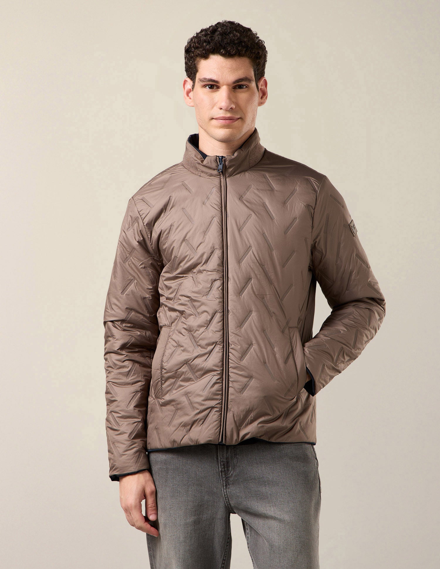 Solid Regular Fit Reversible Jacket Navy - U.S. Polo Assn. India | Large
