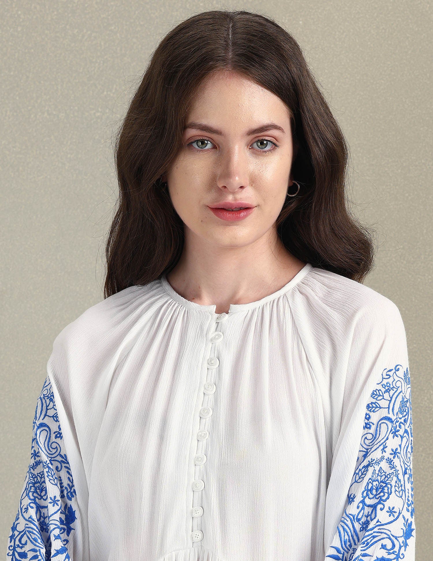 Crinkle Viscose Midi Dress White - U.S. POLO ASSN. | Large