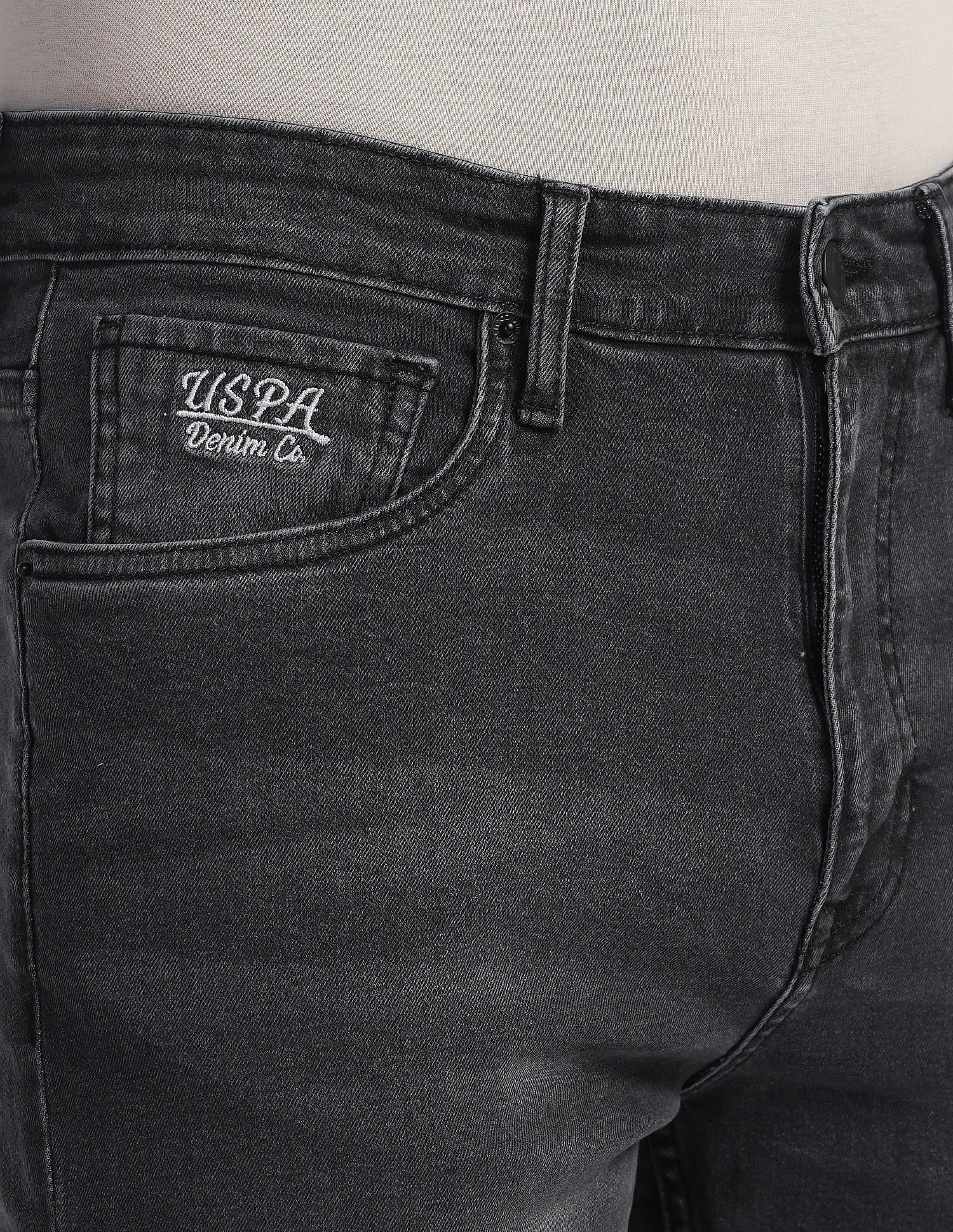 Connor Boot Cut Grey Jeans Charcoal Grey - U.S. Polo Assn. India | Large