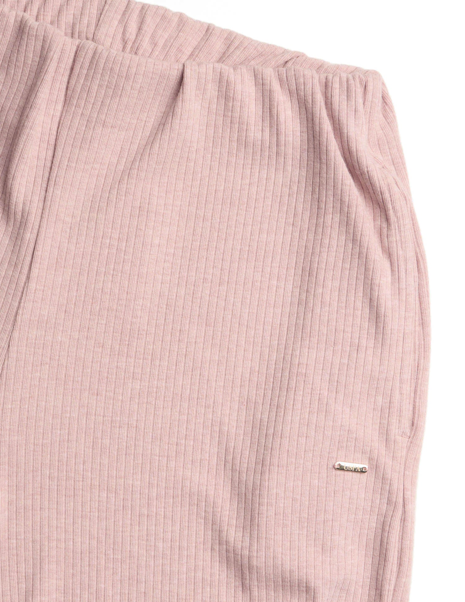 Ribbed Wide Leg Fit Lounge Trousers Pink - U.S. POLO ASSN. | Large