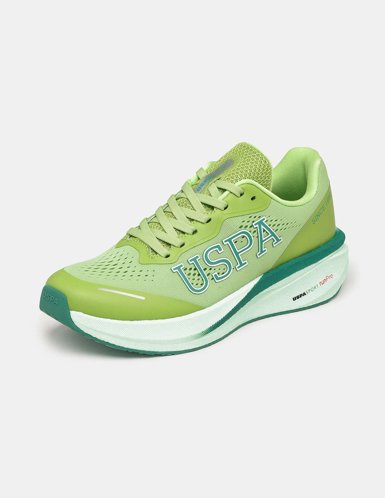 Men Rainer USPA Sport Runpro Running Shoes Green - U.S. Polo Assn. India | Large