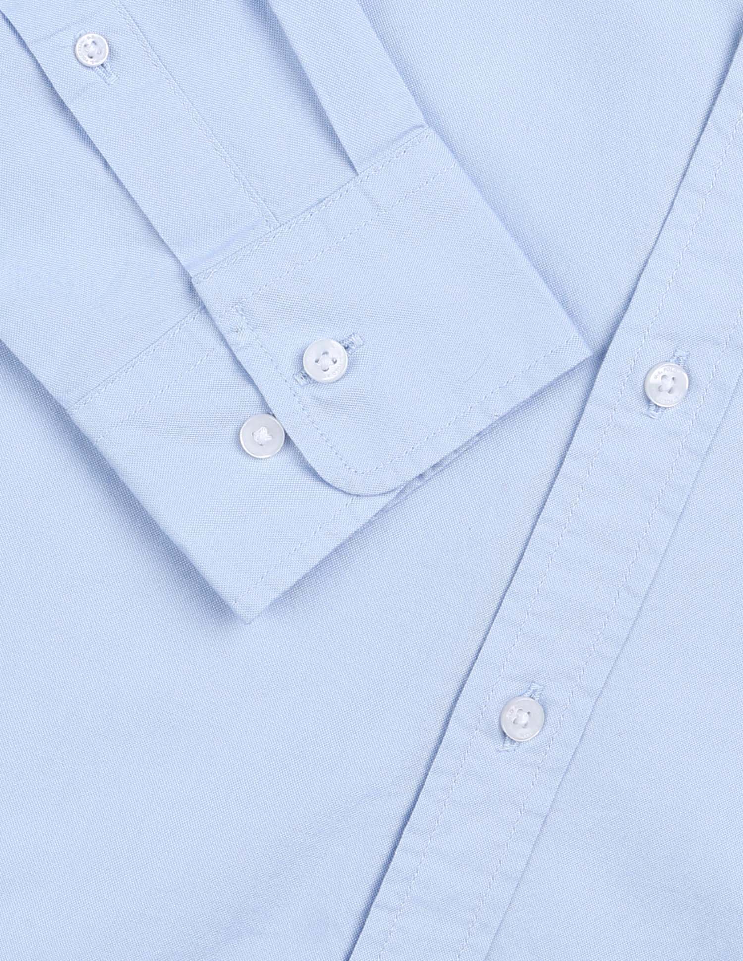 Tailored Fit Oxford Shirt Light Blue - U.S. Polo Assn. India | Large