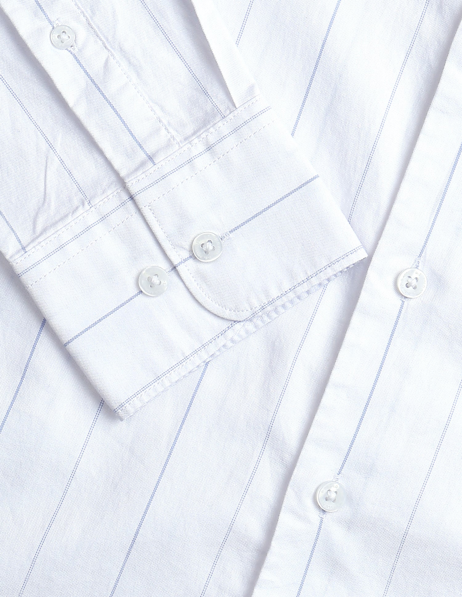 Vertical Striped Regular Fit Shirt Light Blue - U.S. Polo Assn. India | Large