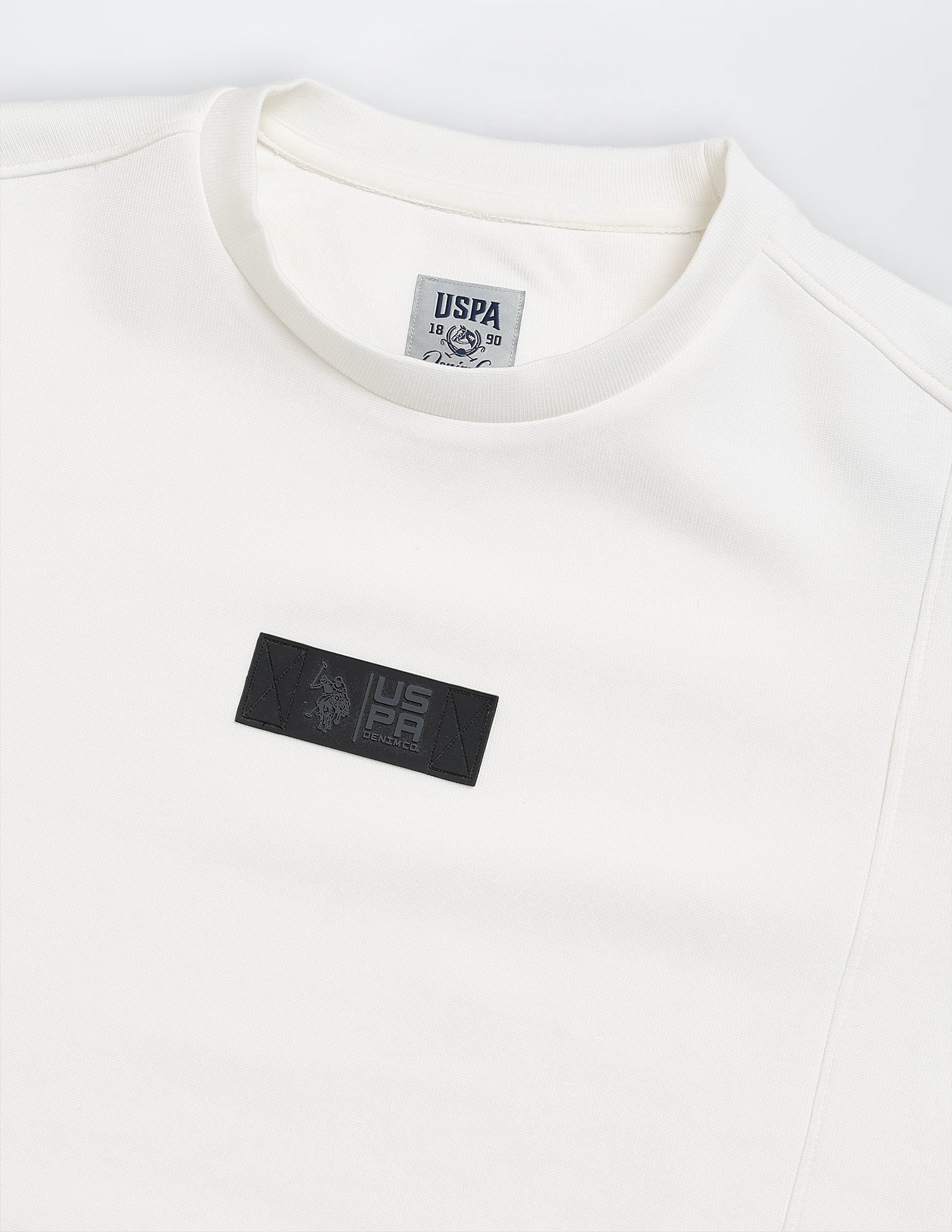 Solid Regular Fit Sweatshirt Stone - U.S. Polo Assn. India | Large