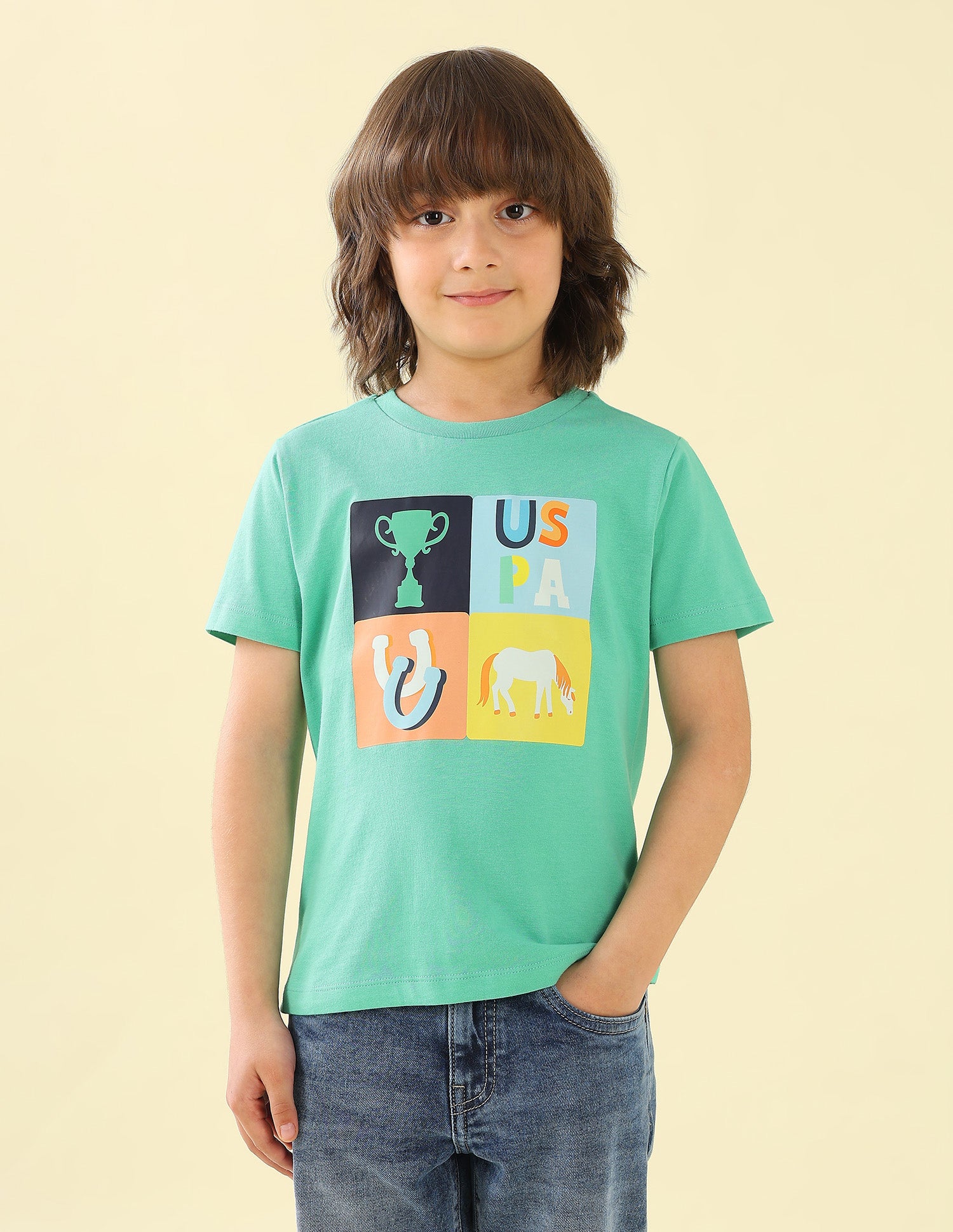 Graphic Brand Printed Regular Fit T-Shirt - Pack Of 2 Multi2 - U.S. Polo Assn. India | Large