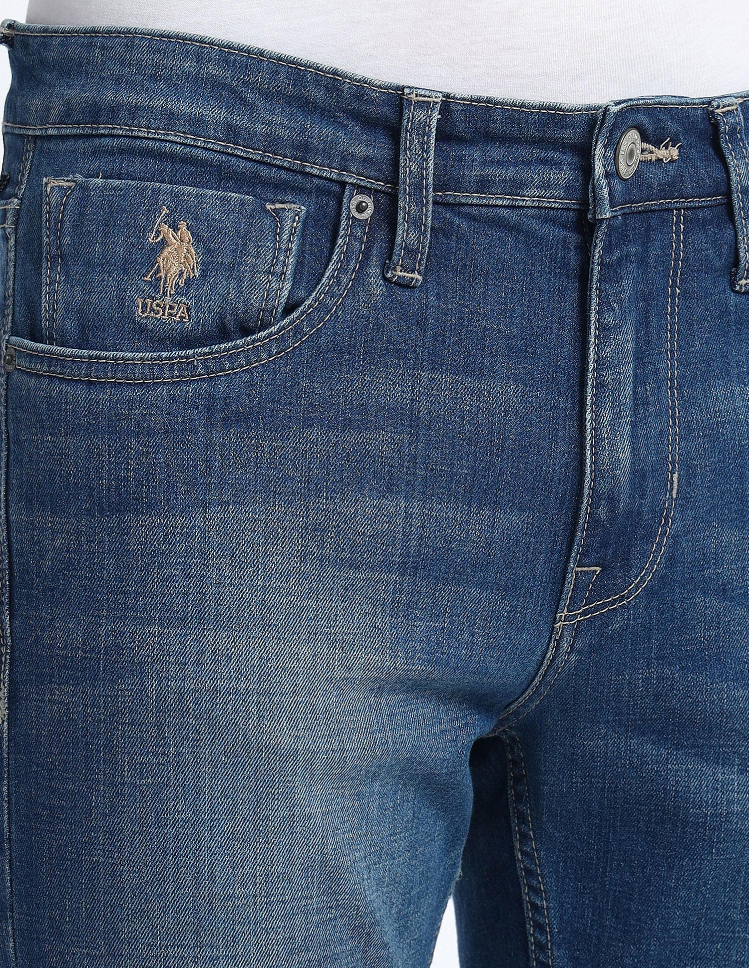 Regallo Skinny Fit Blue Jeans Blue - U.S. POLO ASSN. | Large