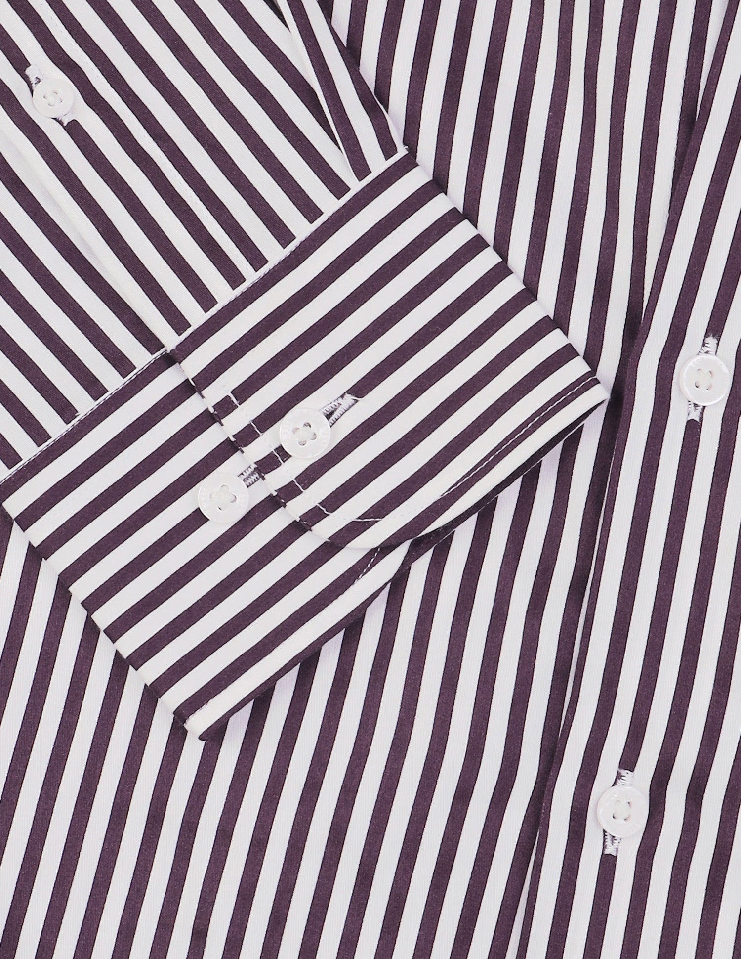 Vertical Striped Satin Shirt Dark Purple - U.S. Polo Assn. India | Large
