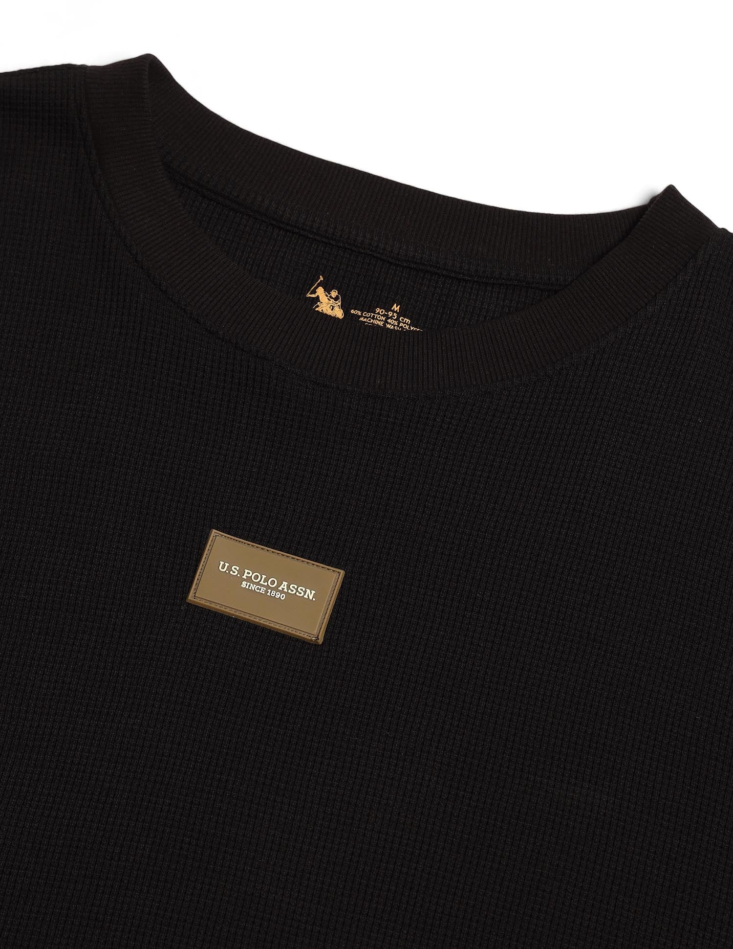 Oversized Fit Cotton PE001 Lounge T-Shirt - Pack Of 1 Black - U.S. POLO ASSN. | Large