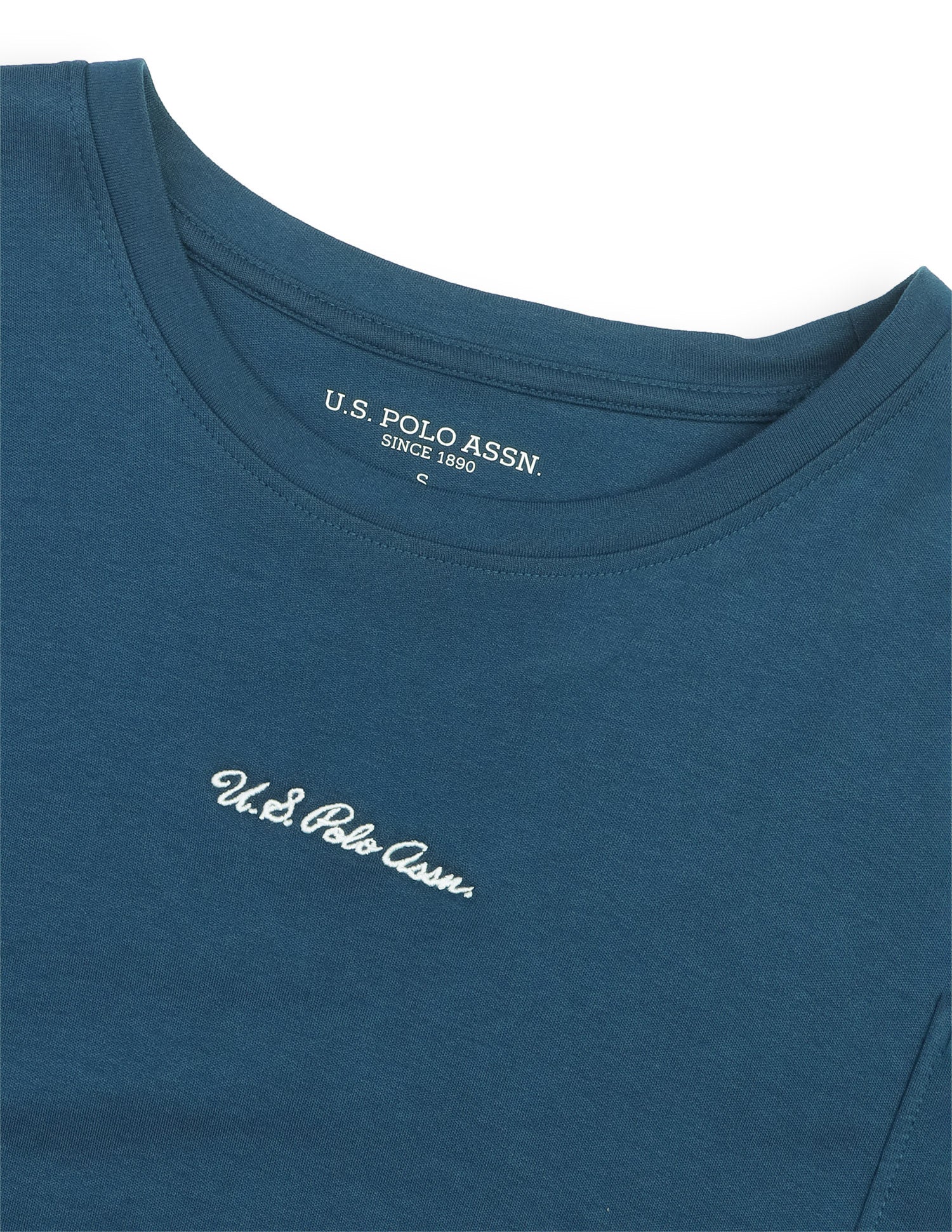 Solid T-Shirt With Wide Leg Track Pants Teal - U.S. Polo Assn. India | Large