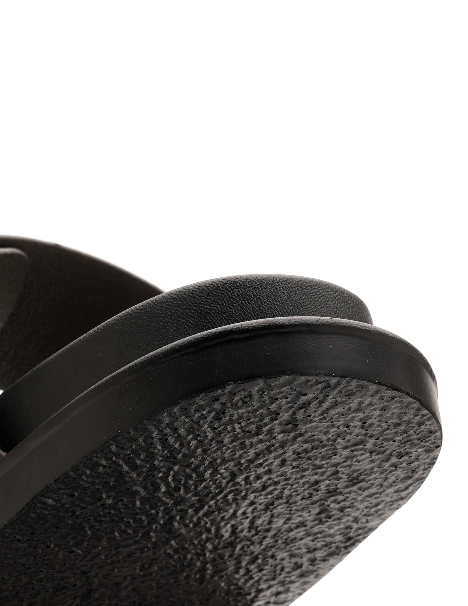 Open Toe Buckle Detail Maria Sandals Black - U.S. Polo Assn. India | Large