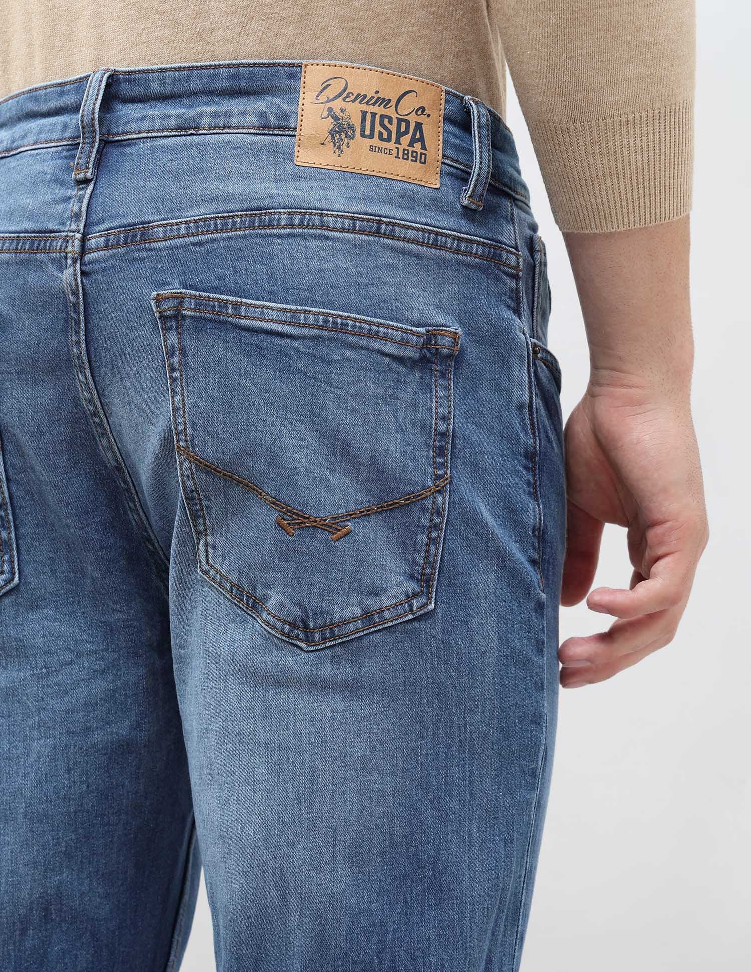 Harold Slim Straight Fit Blue Jeans Indigo - U.S. Polo Assn. India | Large