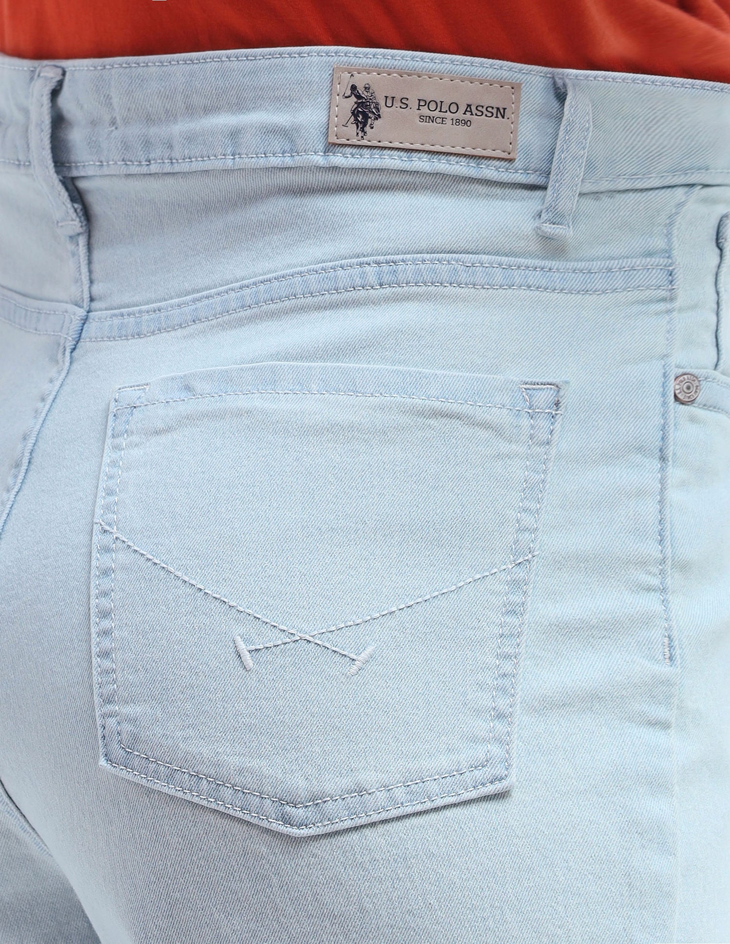 High Rise Mom Fit Jeans Blue - U.S. Polo Assn. India | Large