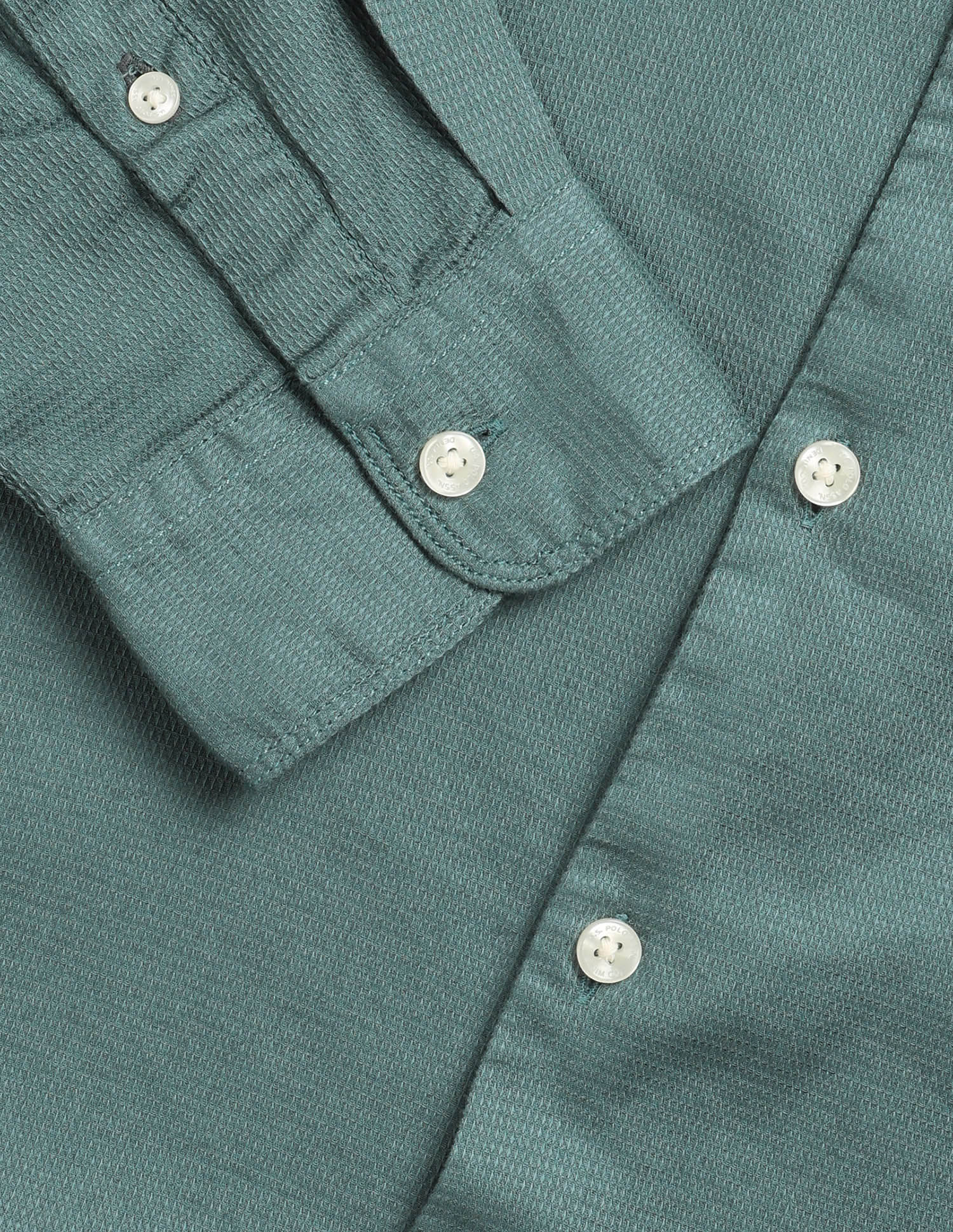 Dobby Regular Fit Shirt Green - U.S. Polo Assn. India | Large