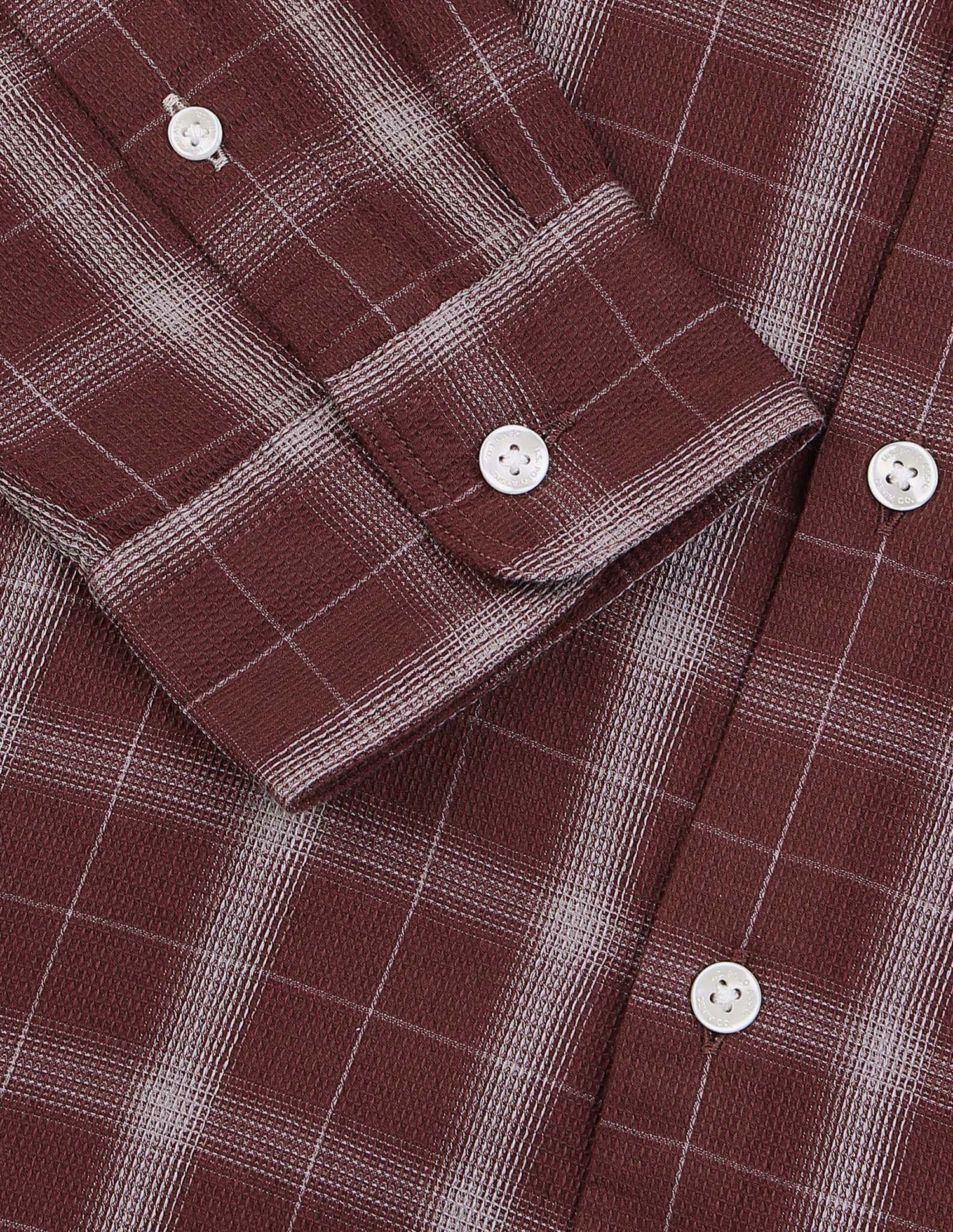 Tartan Checked Regular Fit Shirt Rust - U.S. Polo Assn. India | Large