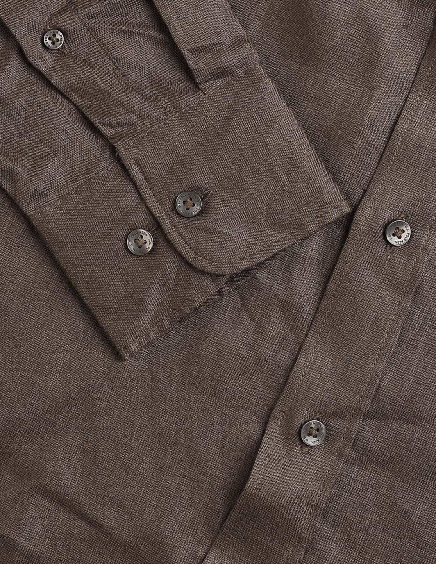 Solid Regular Fit Shirt Choco - U.S. Polo Assn. India | Large