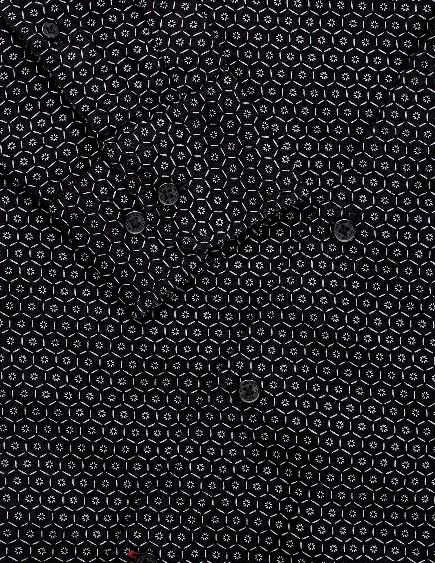 Tailored Fit Dobby Shirt Black - U.S. Polo Assn. India | Large