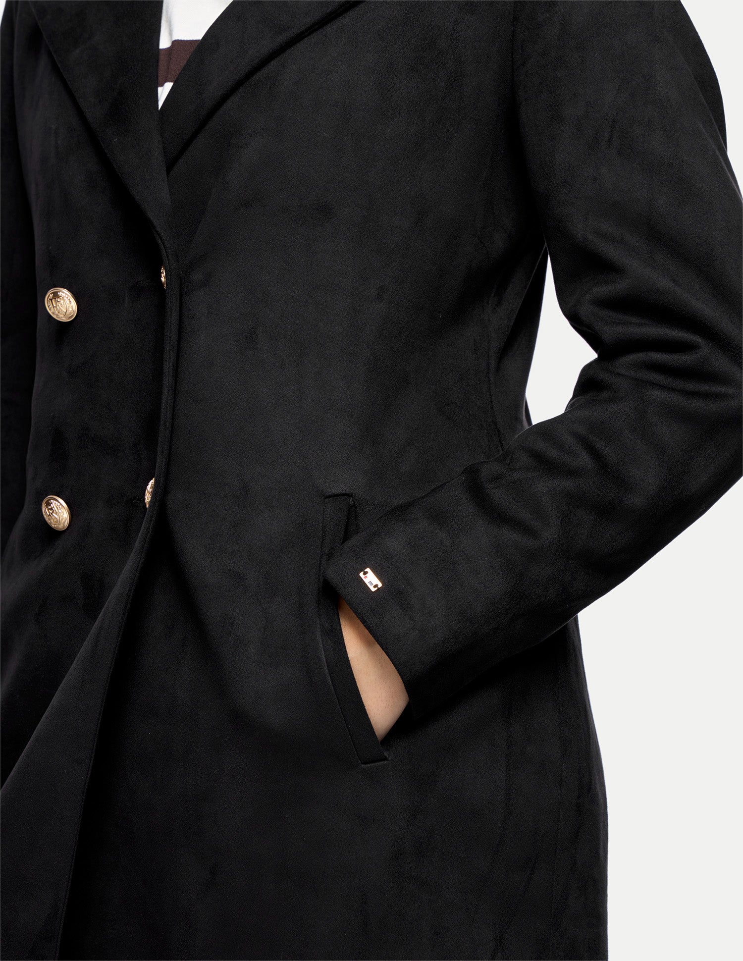 Longline Double Breasted Jacket Black - U.S. Polo Assn. India | Large