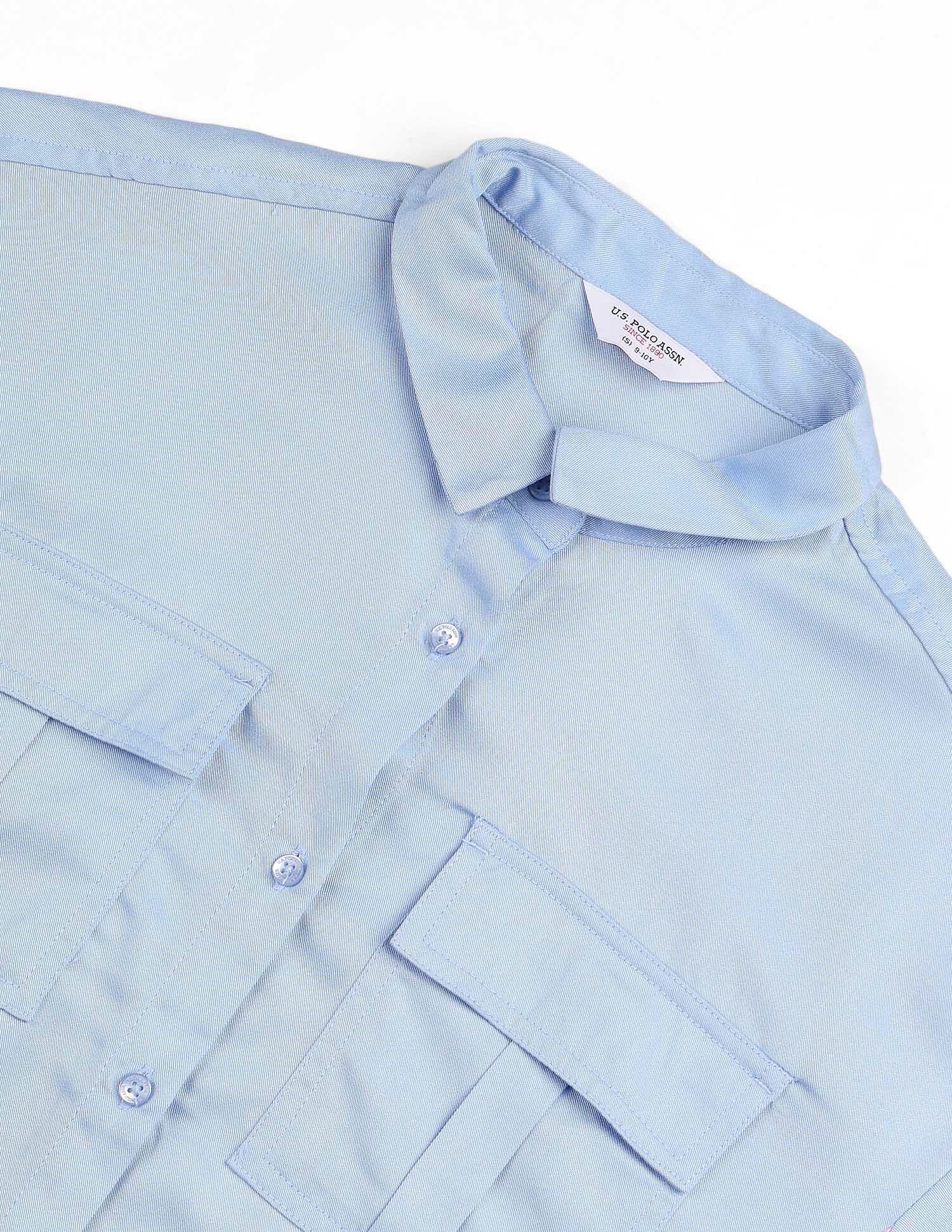 Girls Solid Top Light Blue - U.S. POLO ASSN. | Large