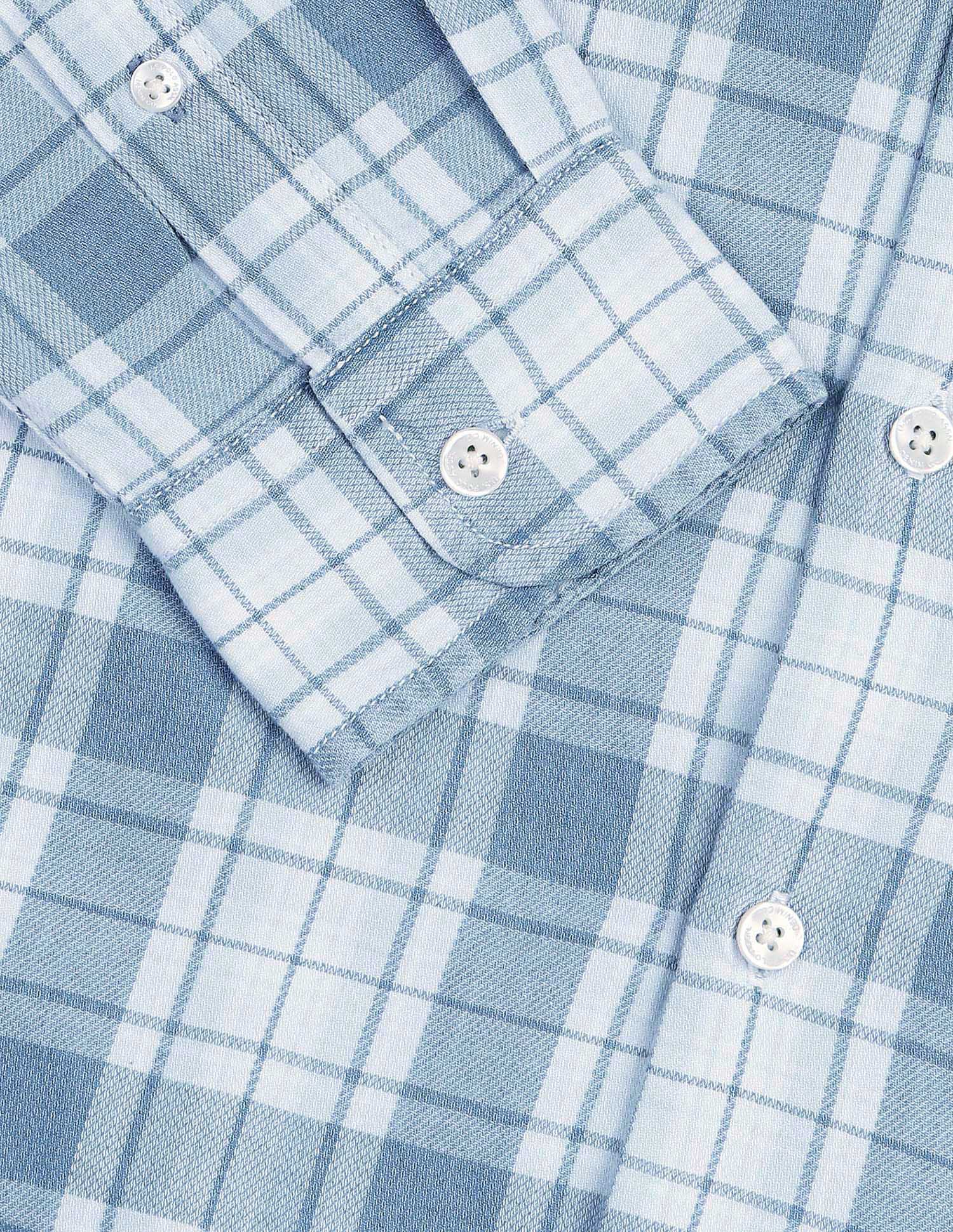 Slim Fit Twill Shirt Light Indigo - U.S. POLO ASSN. | Large