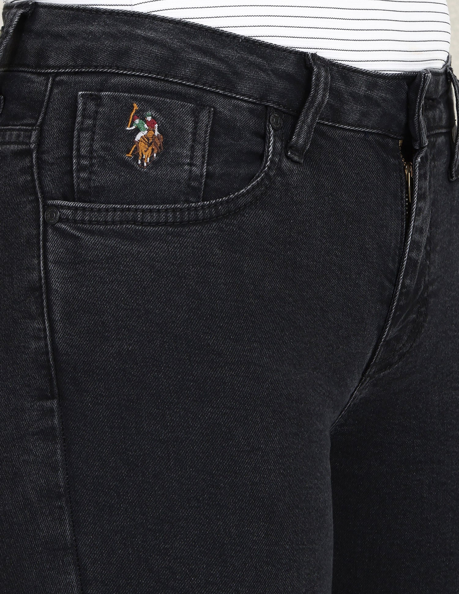 Mid Rise Bootcut Fit Jeans Dark Grey - U.S. POLO ASSN. | Large