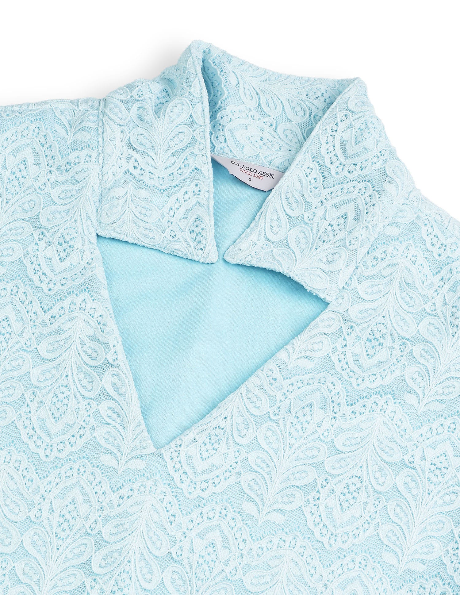 Floral Embroidered Polo Dress Blue - U.S. Polo Assn. India | Large