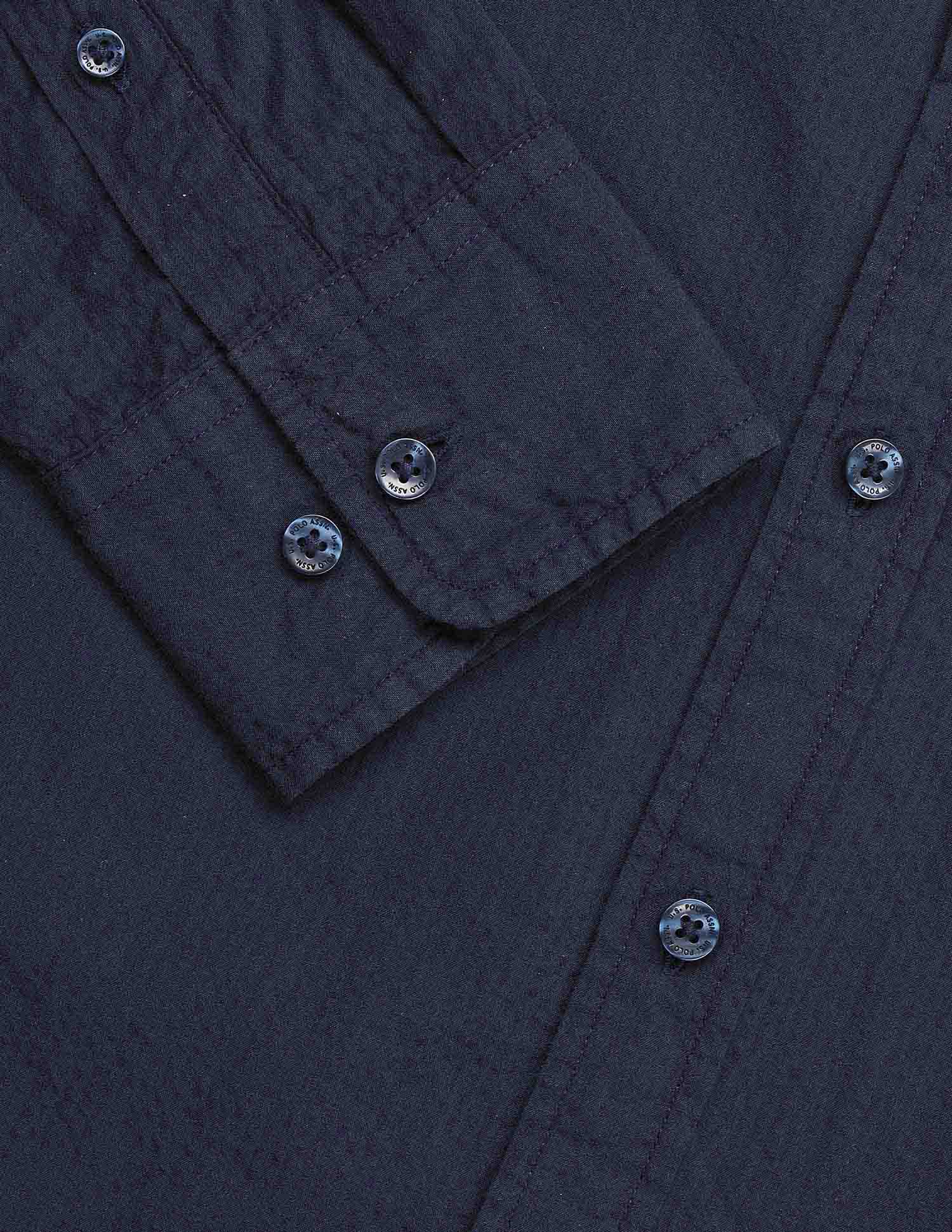 Tailored Fit Solid Shirt Navy - U.S. Polo Assn. India | Large