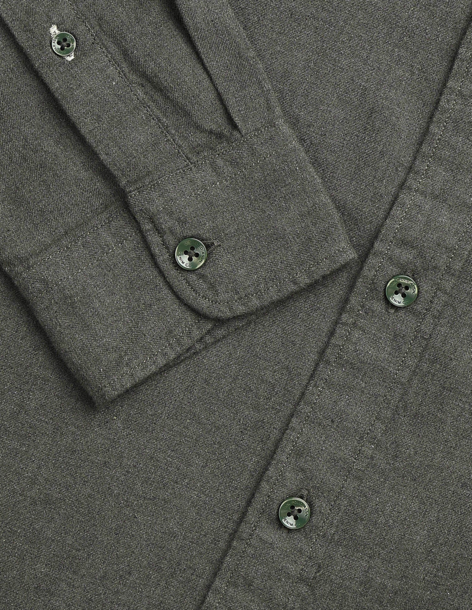 Twill Solid Regular Fit Shirt Light Olive - U.S. POLO ASSN. | Large