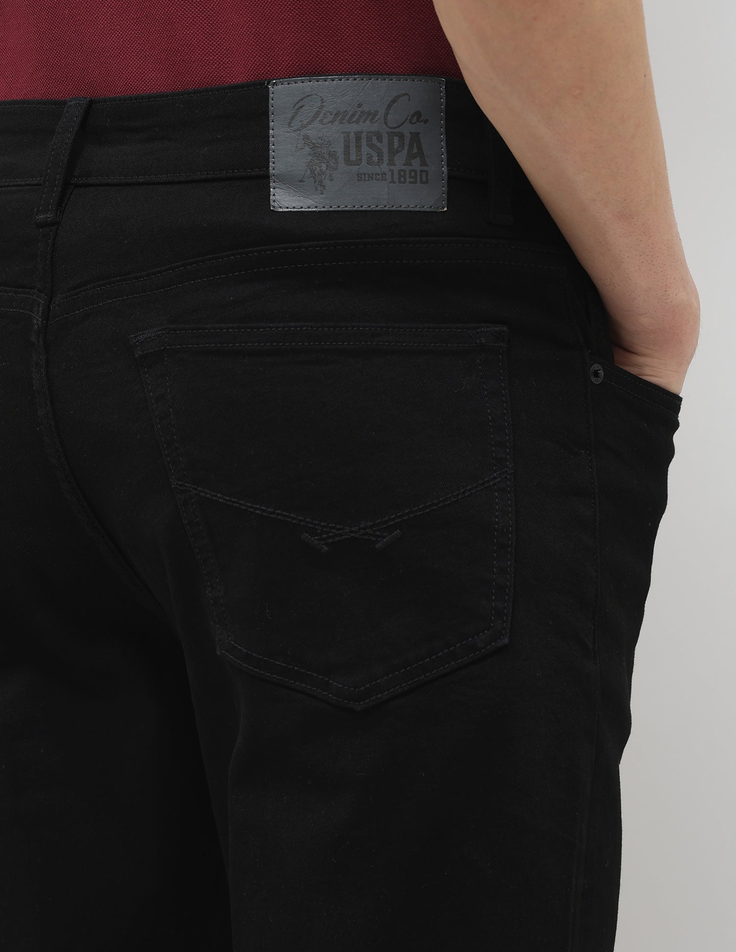 Connor Bootcut Black Jeans Black - U.S. POLO ASSN. | Large