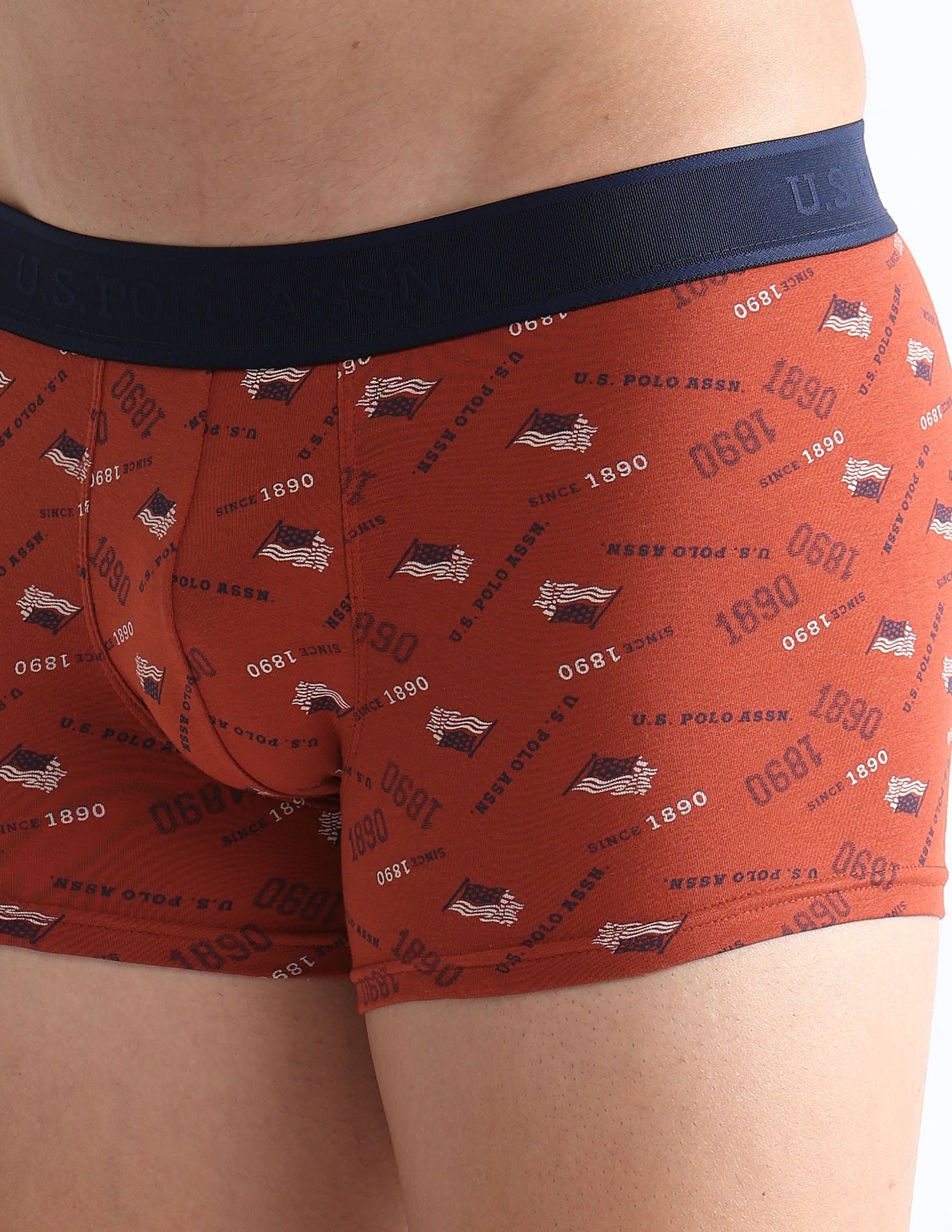 Brand Printed OET16 Trunks - Pack Of 2 Grisaille and Picante - U.S. POLO ASSN. | Large