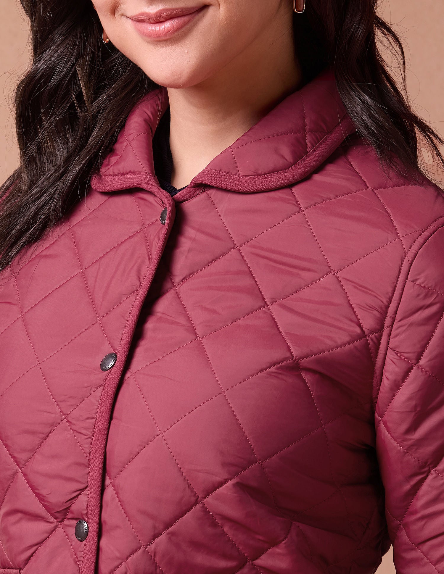 Spread Collar Puffer Jacket Cherry - U.S. POLO ASSN. | Large