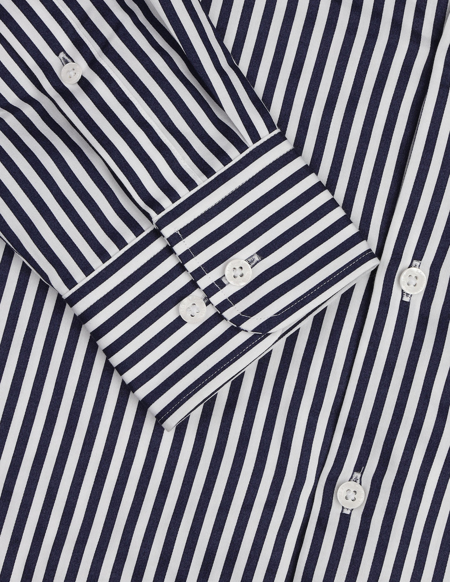 Vertical Striped Satin Shirt Blue - U.S. Polo Assn. India | Large