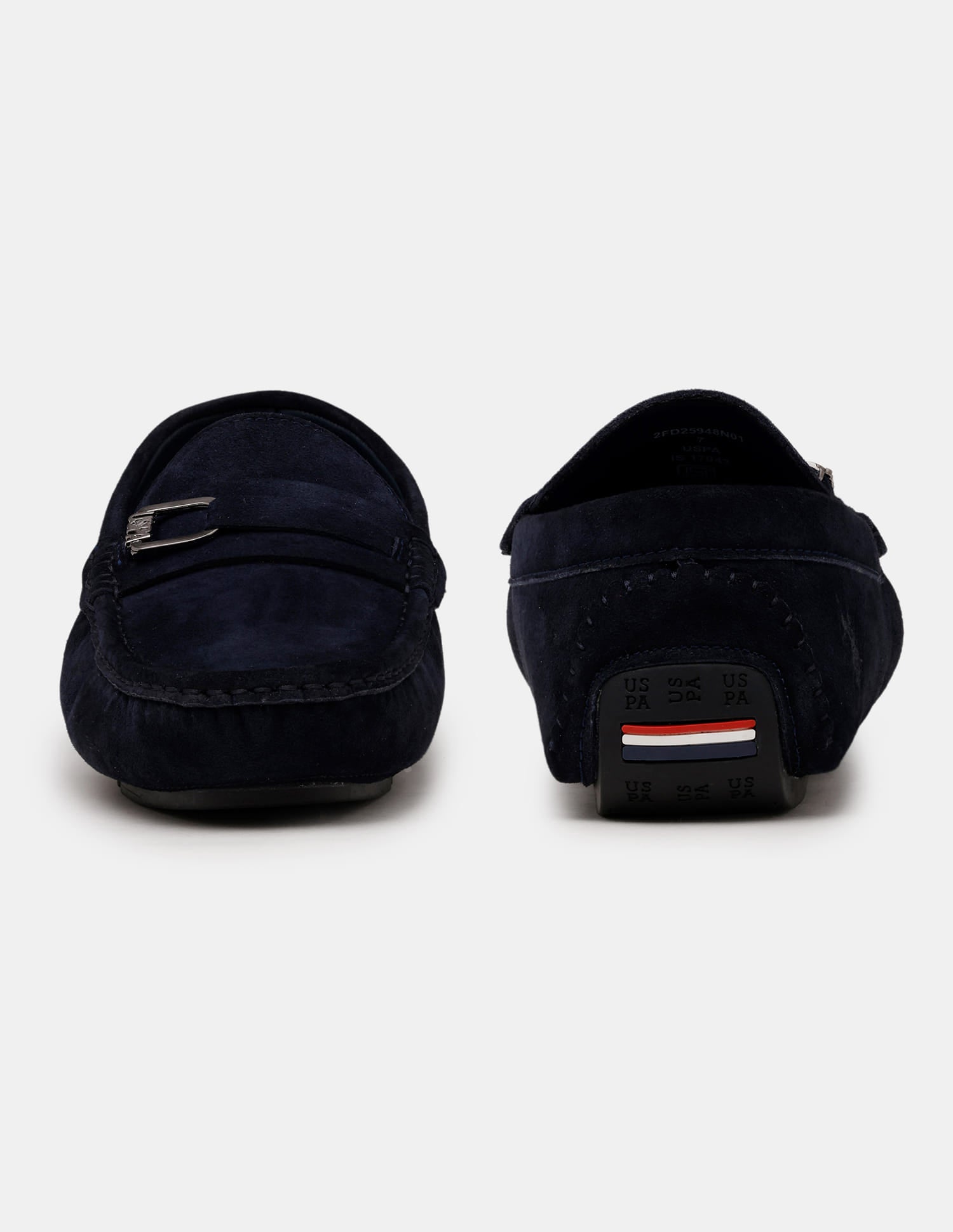Men Ansel Slip-Ons Suede Loafers Navy - U.S. Polo Assn. India | Large