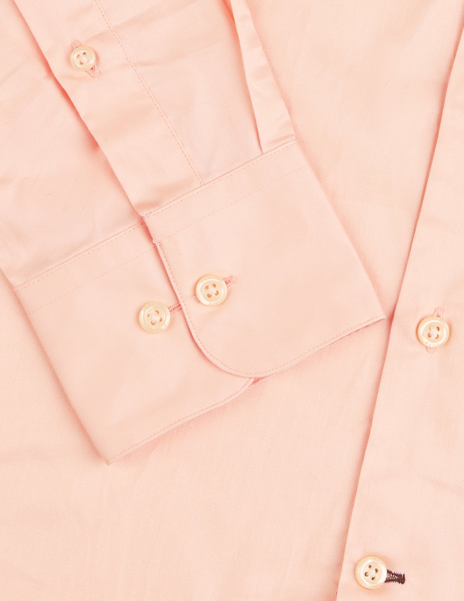 Satin Tailored Fit Shirt Peach - U.S. Polo Assn. India | Large
