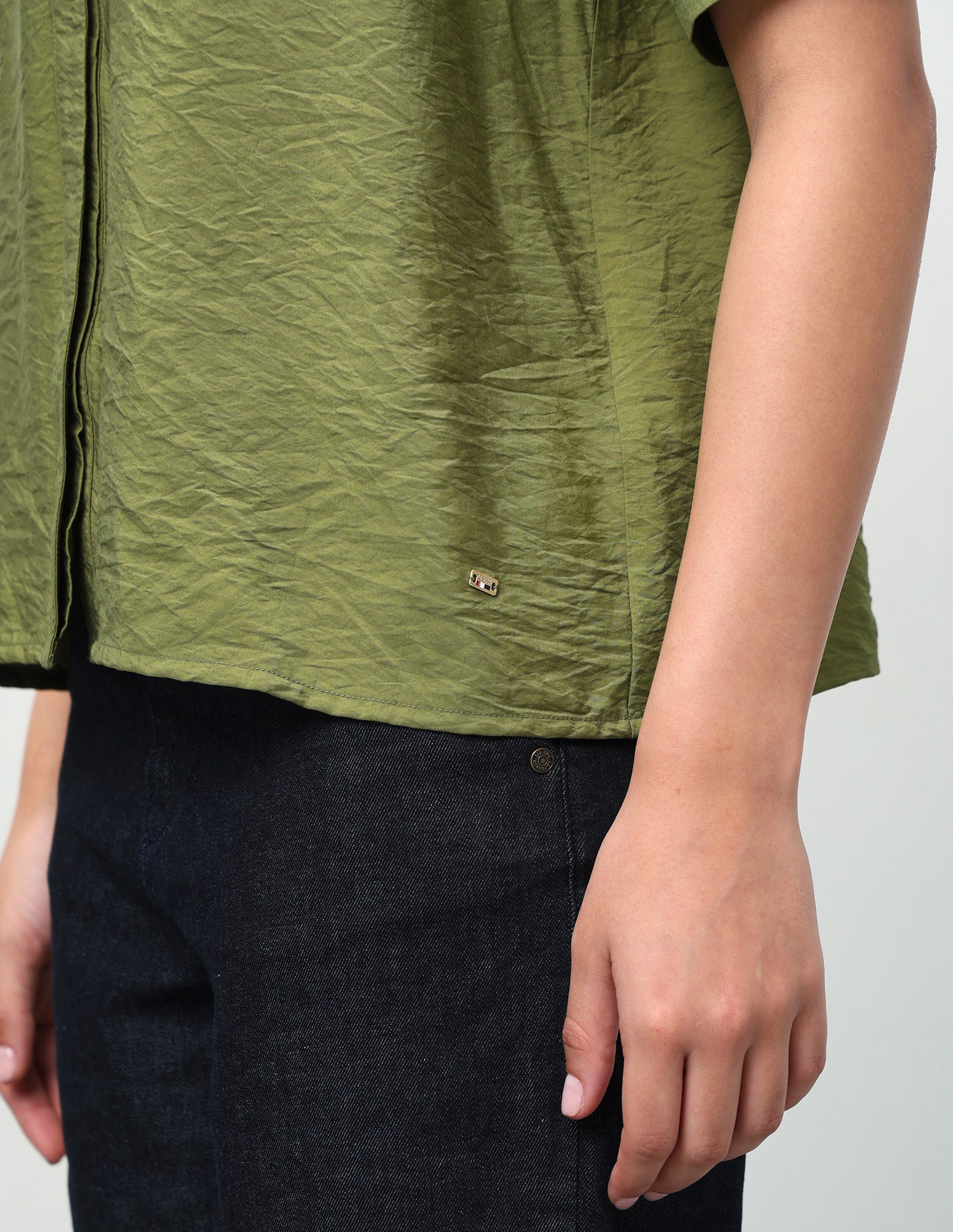 Solid Regular Fit Top Olive - U.S. Polo Assn. India | Large