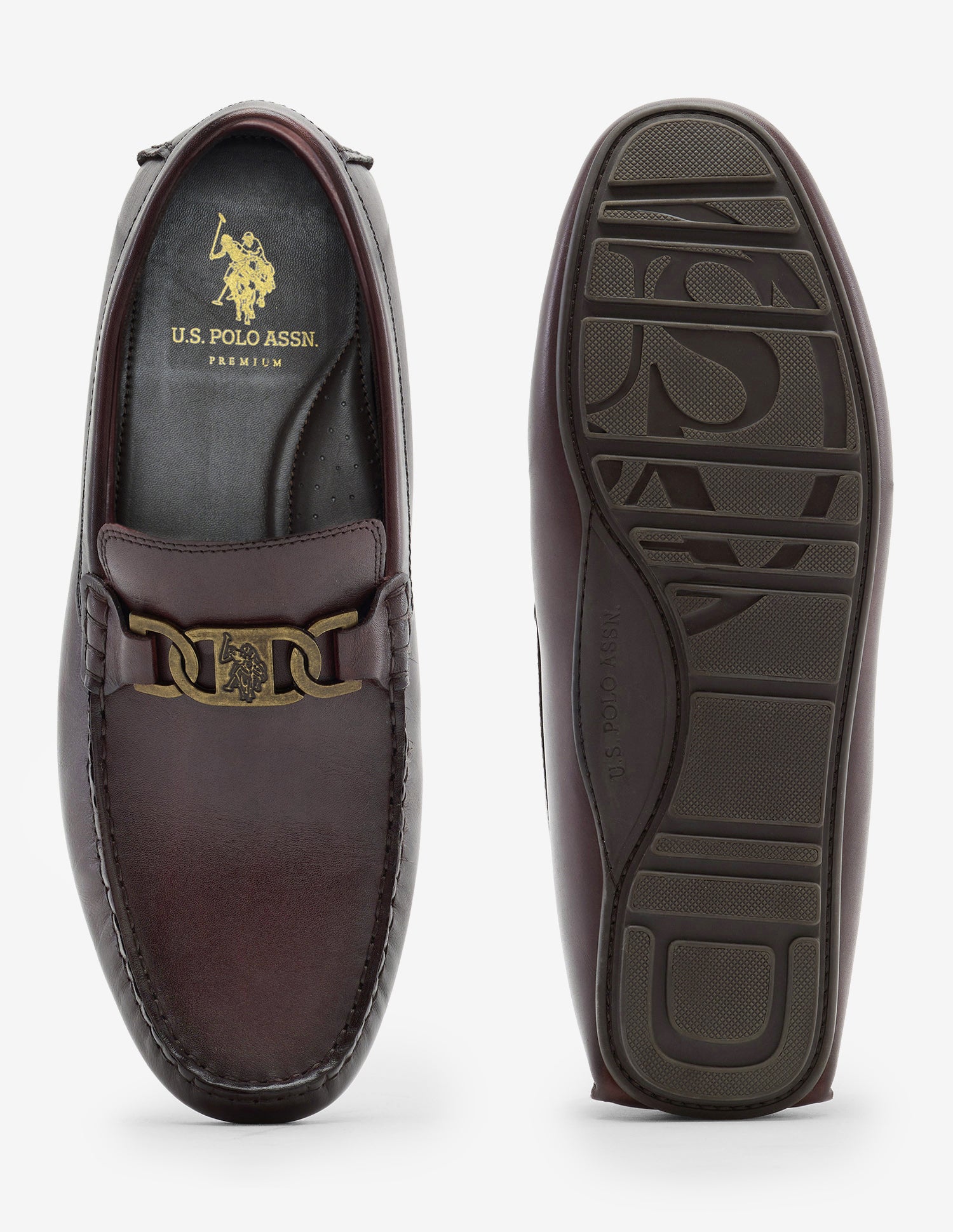 Emino Slip-Ons Loafers Brown - U.S. Polo Assn. India | Large