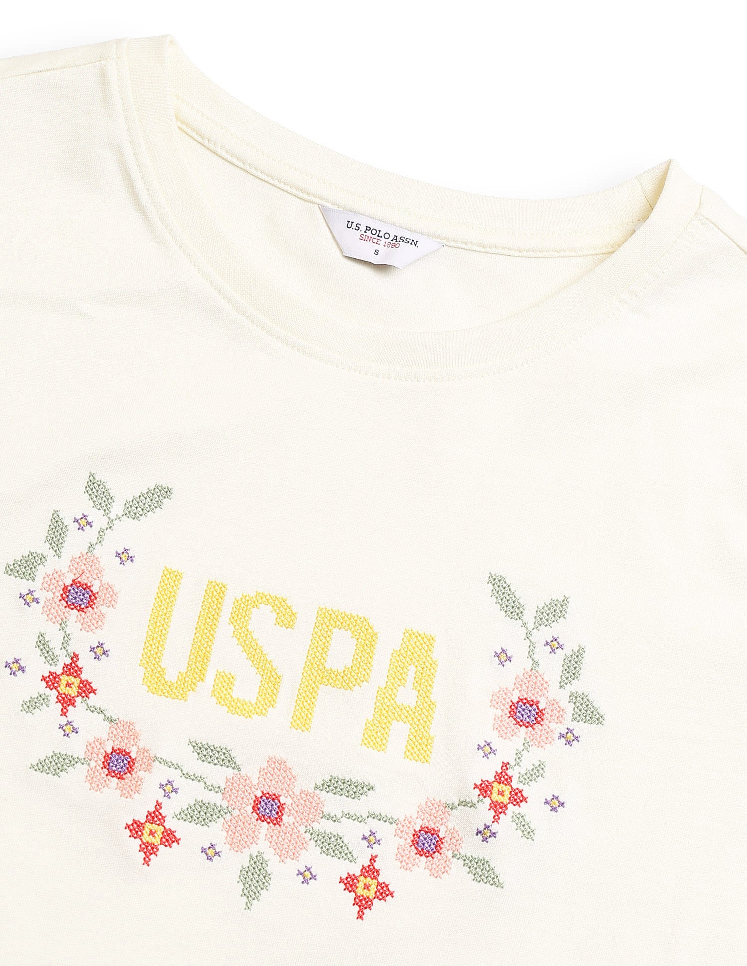 Regular Fit Brand Printed T-Shirt White - U.S. Polo Assn. India | Large