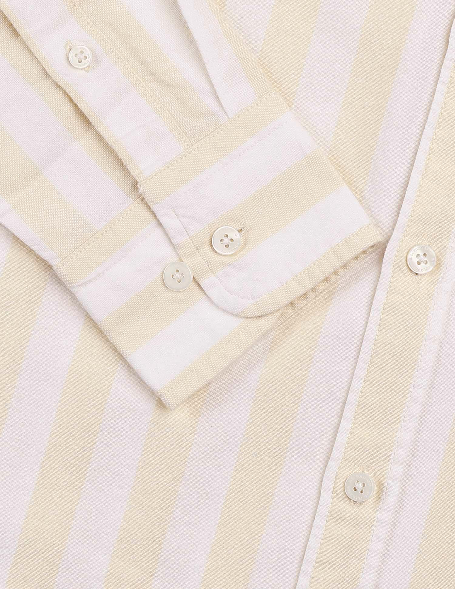 Vertical Striped Oxford Shirt Yellow - U.S. Polo Assn. India | Large