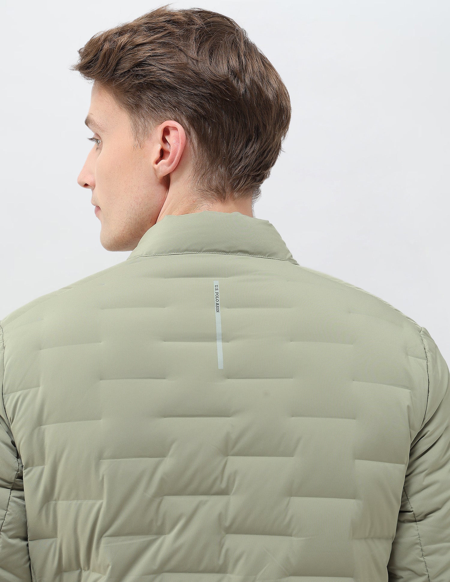 Mock Collar Regular Fit Smartheat Jacket Medium Green - U.S. POLO ASSN. | Large