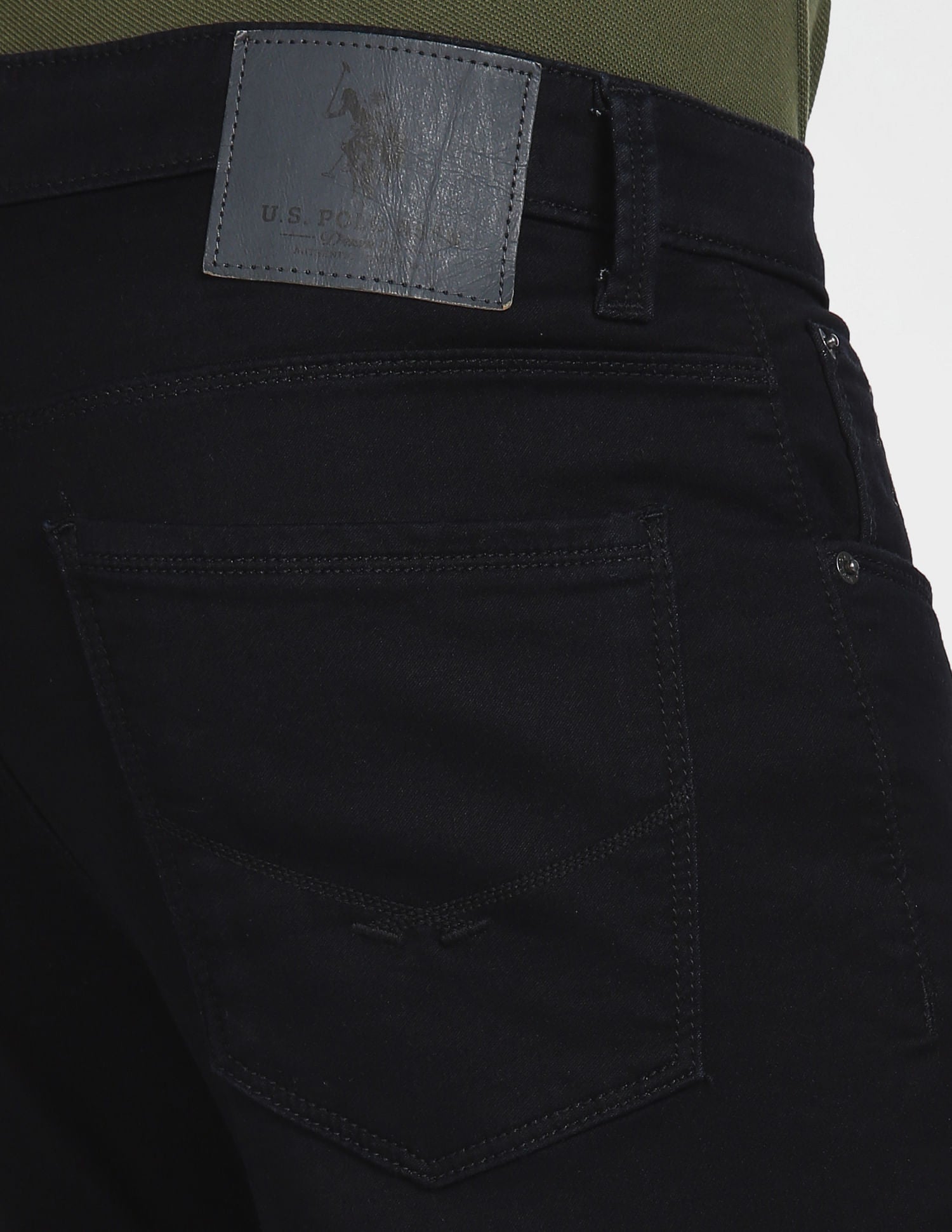 Mid Rise Brandon Slim Tapered Fit Jeans Dark Blue - U.S. POLO ASSN. | Large