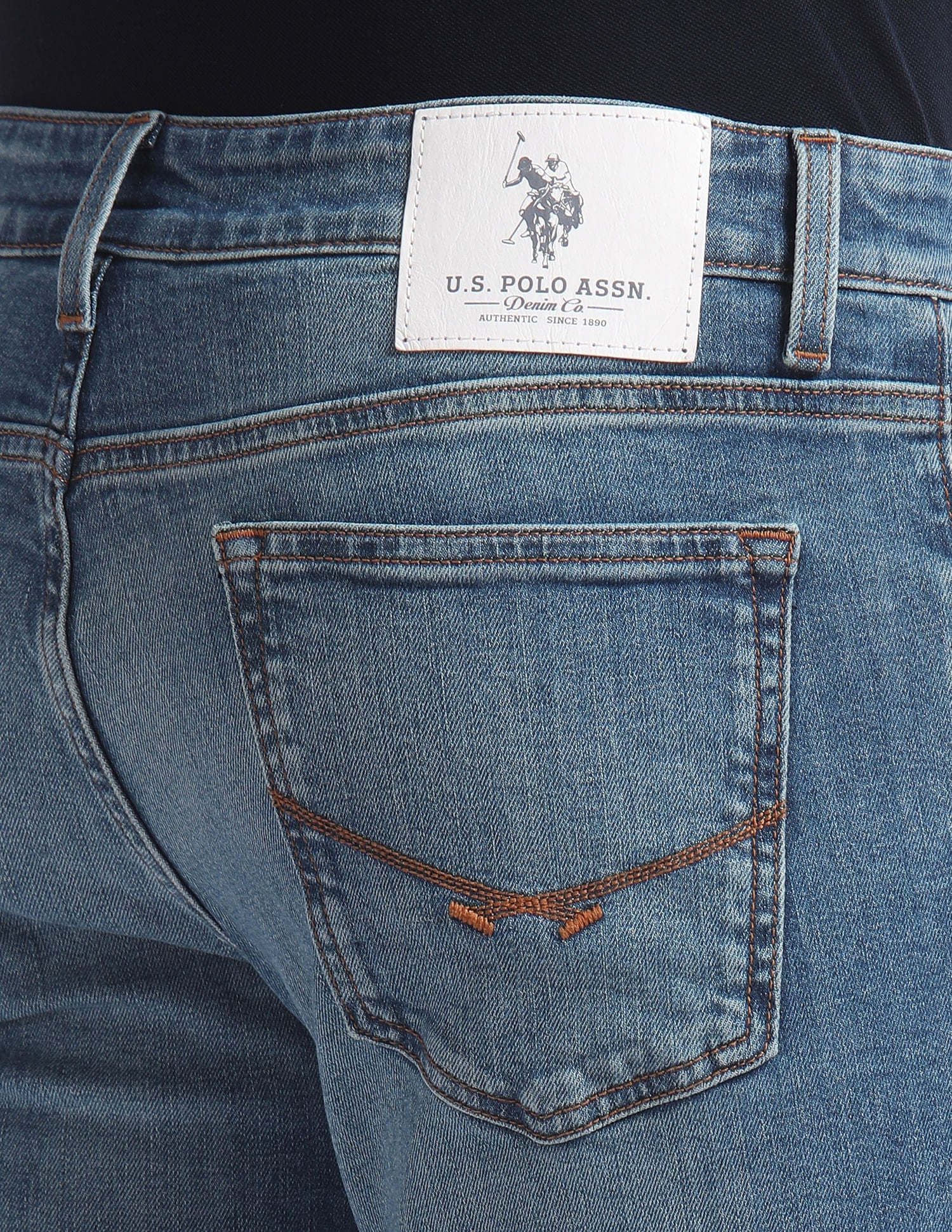 Brandon Slim Tapered Blue Jeans – U.S. Polo Assn. India