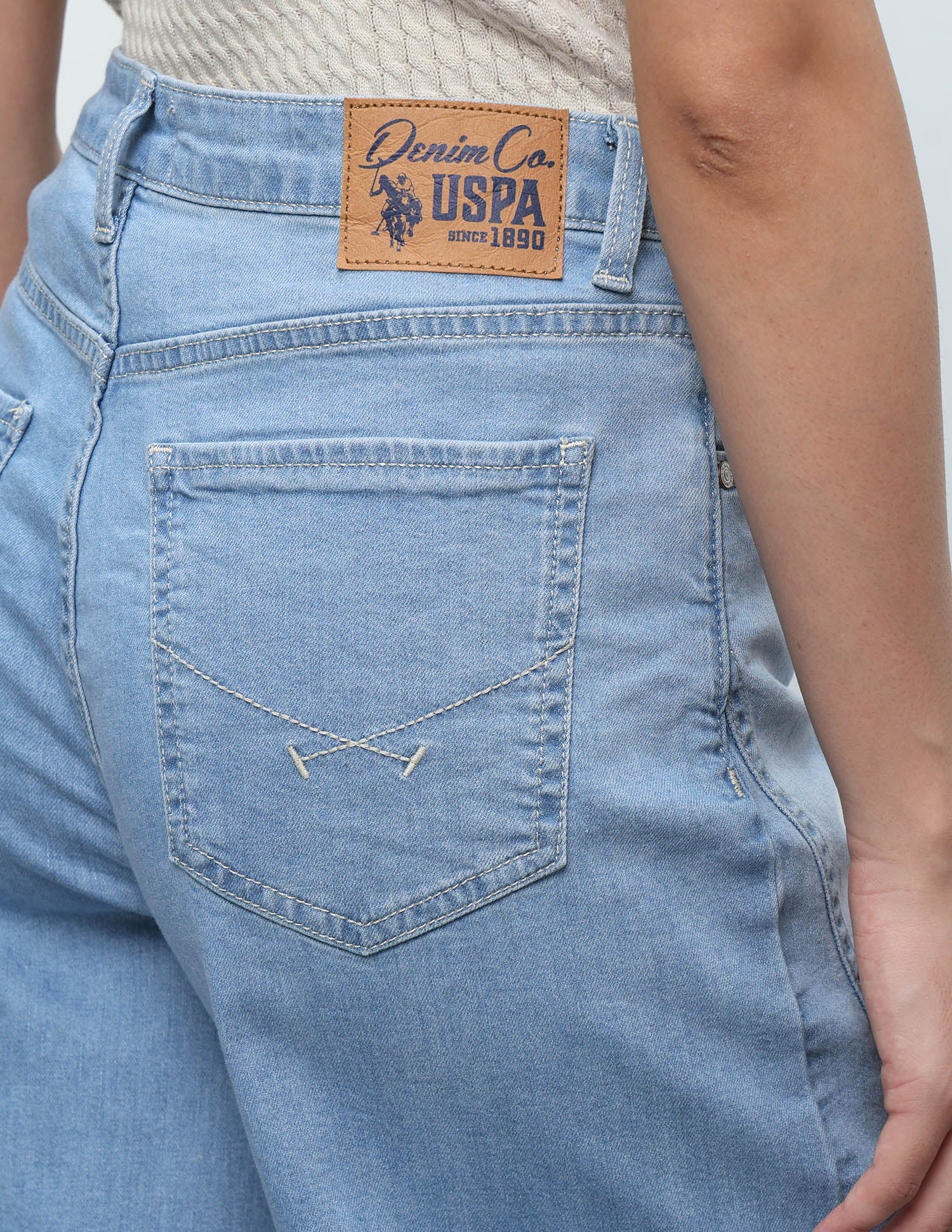 Baggy Fit Blue Jeans Light Blue - U.S. Polo Assn. India | Large