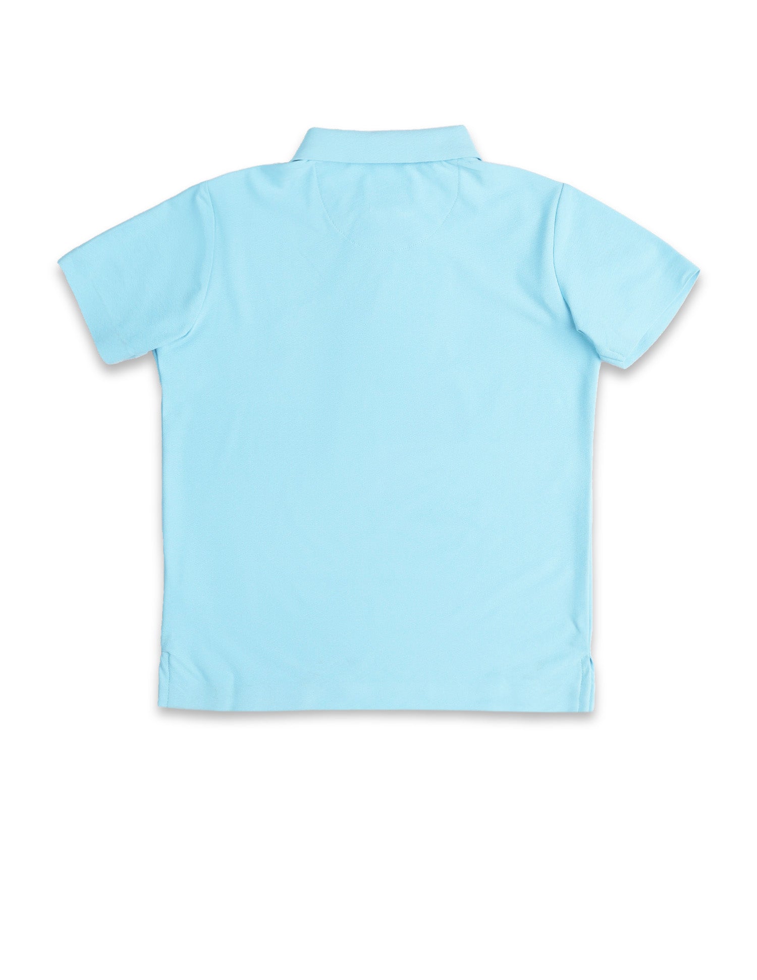 Boys Solid Regular Fit Polo Shirt Light Blue - U.S. POLO ASSN. | Large