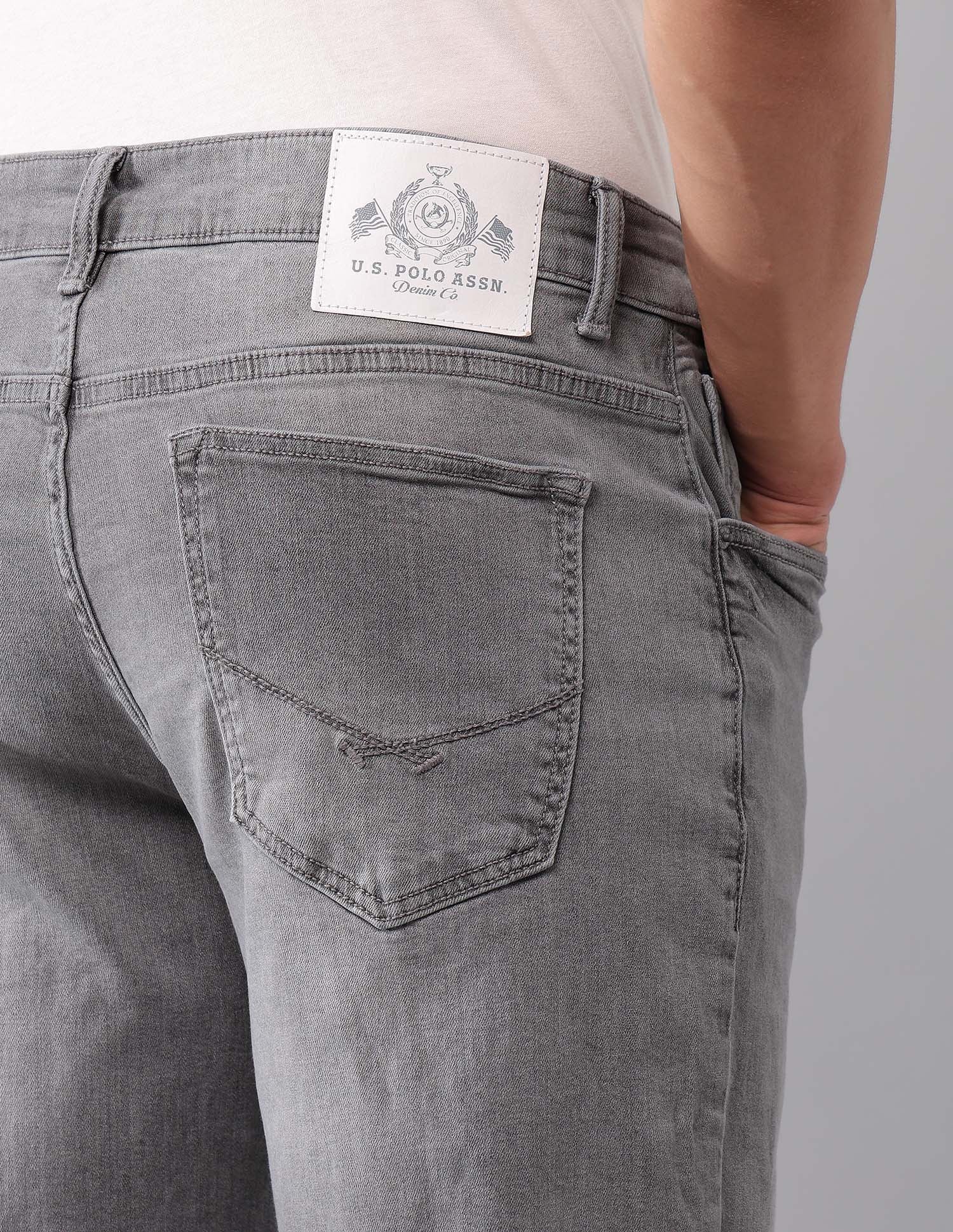 Shawn Relaxed Fit Grey Jeans Grey - U.S. Polo Assn. India | Large