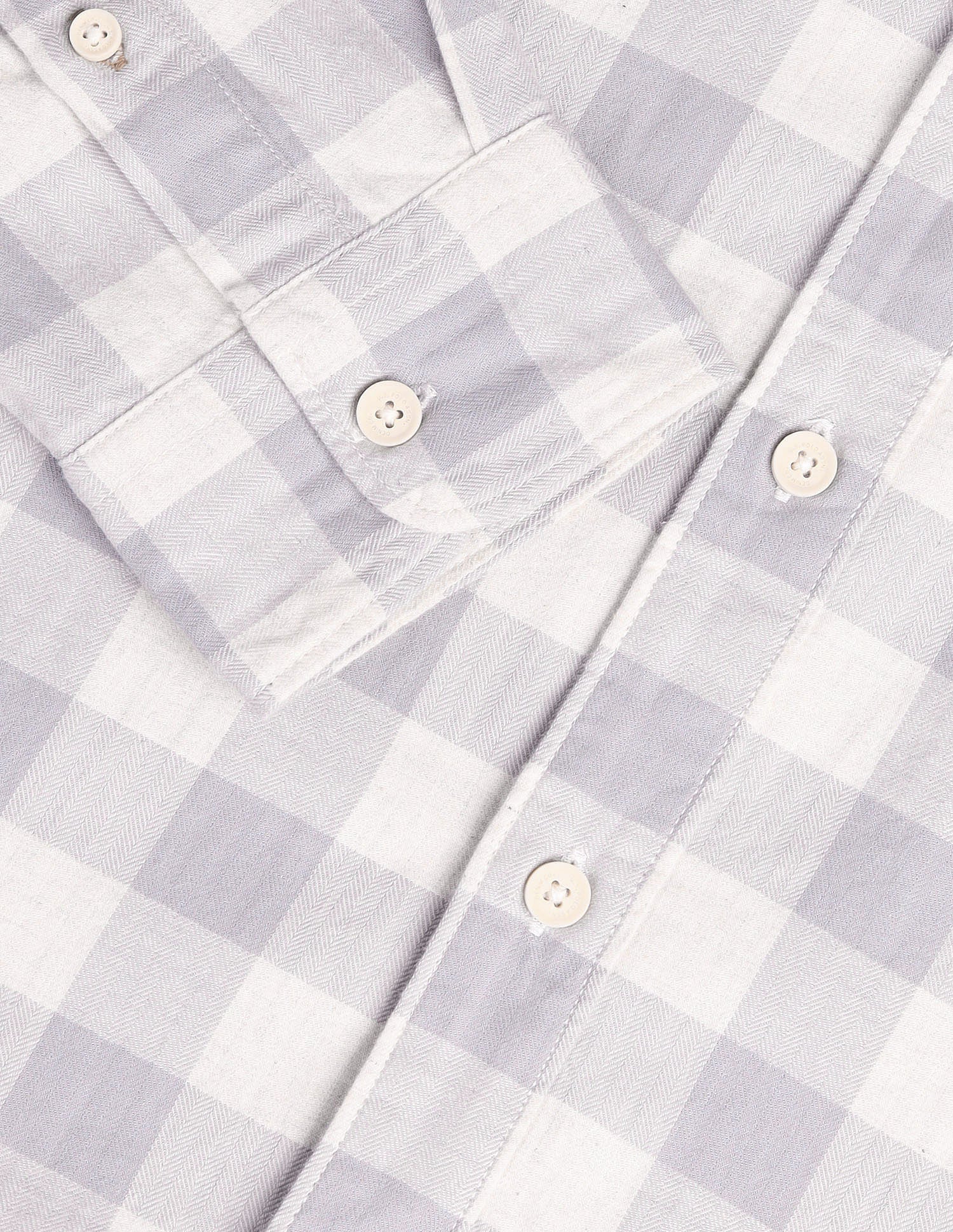 Regular Fit Checked Shirt Grey - U.S. Polo Assn. India | Large